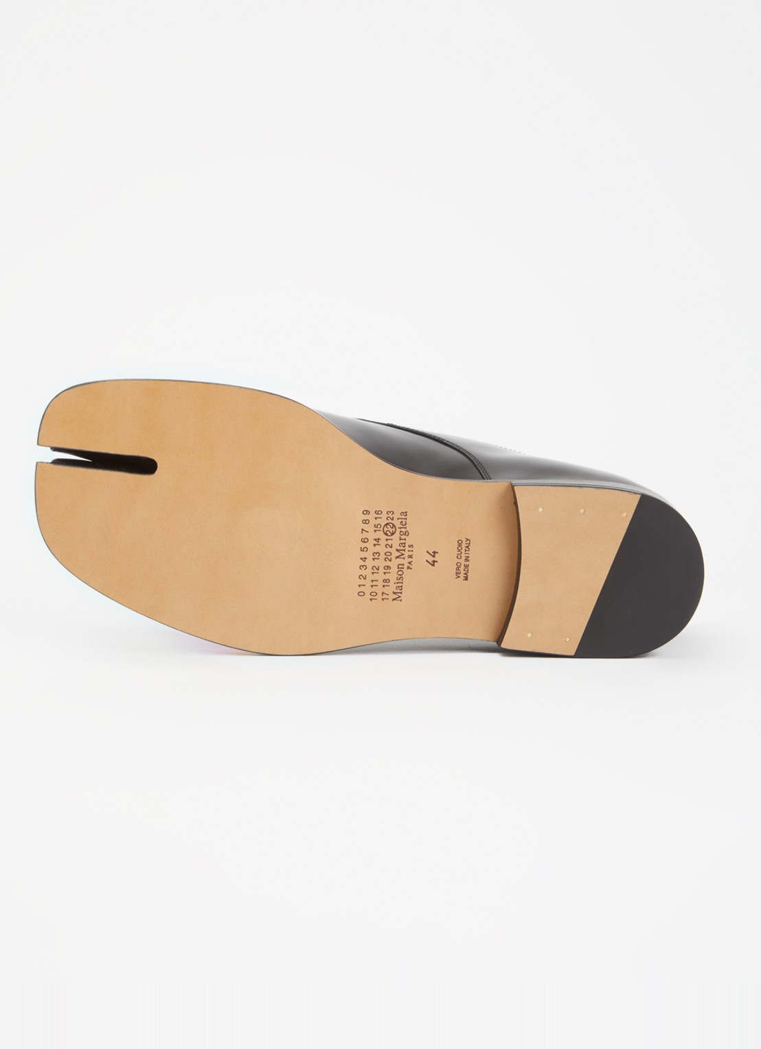 Maison Margiela Tabi lace-up veterschoen van kalfsleer - detail 5 zwart