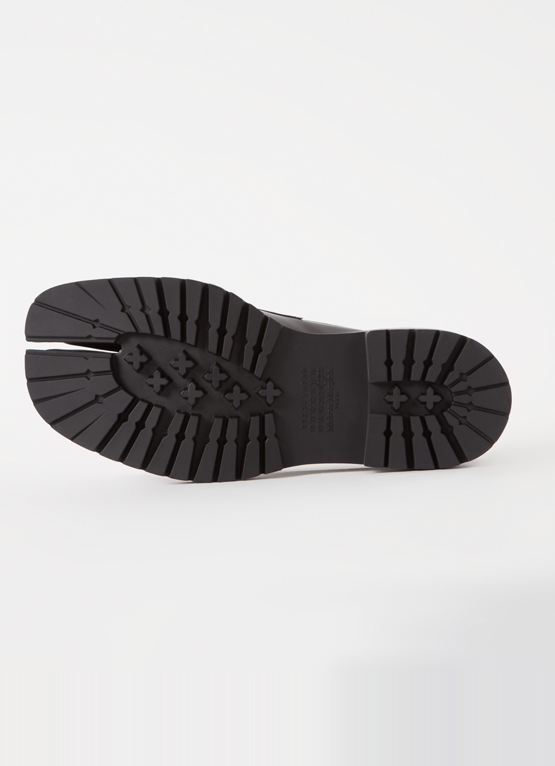 Maison Margiela Tabi loafer van kalfsleer - detail 6 zwart