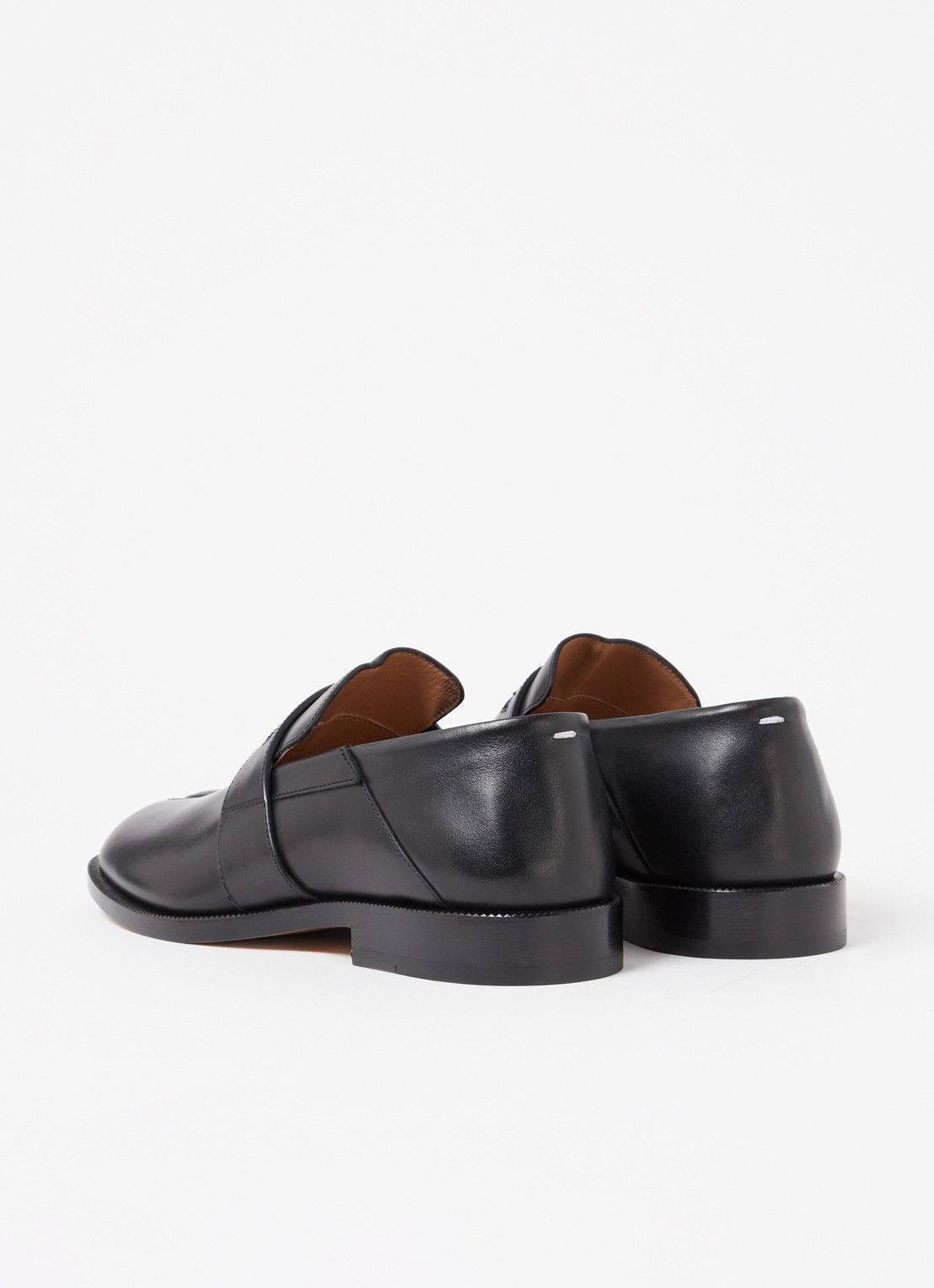 Maison Margiela Tabi loafer van kalfsleer - achterkant 5 zwart