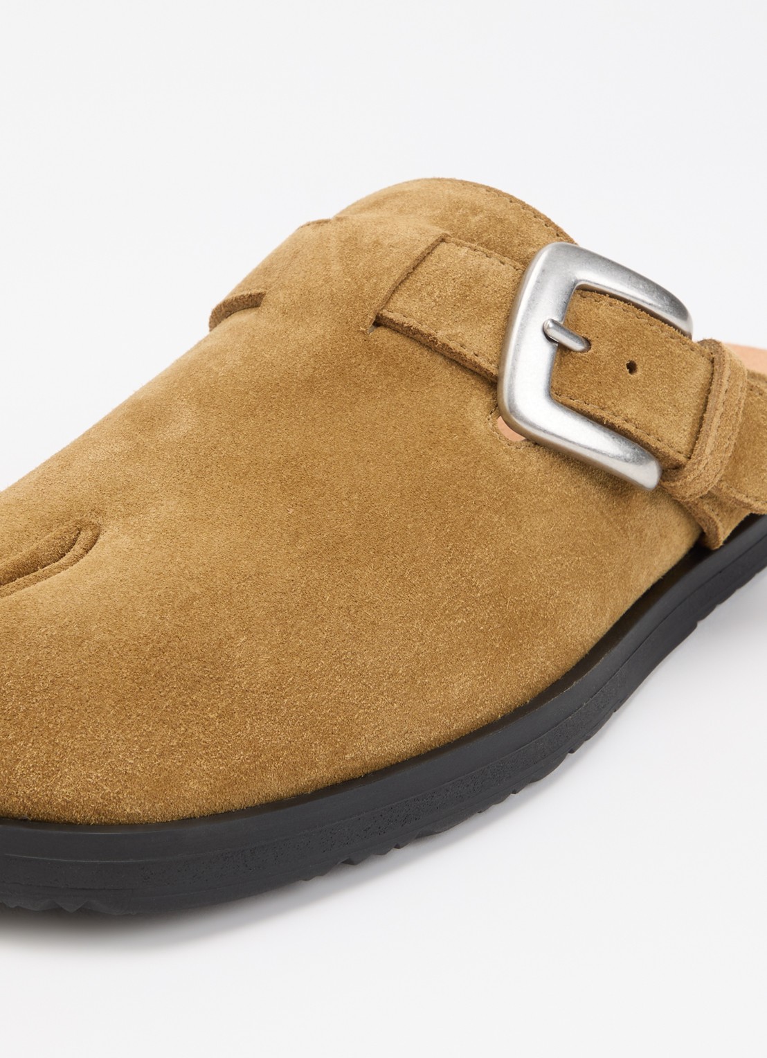Maison Margiela Tabi muiltje van suède - detail 4 beige