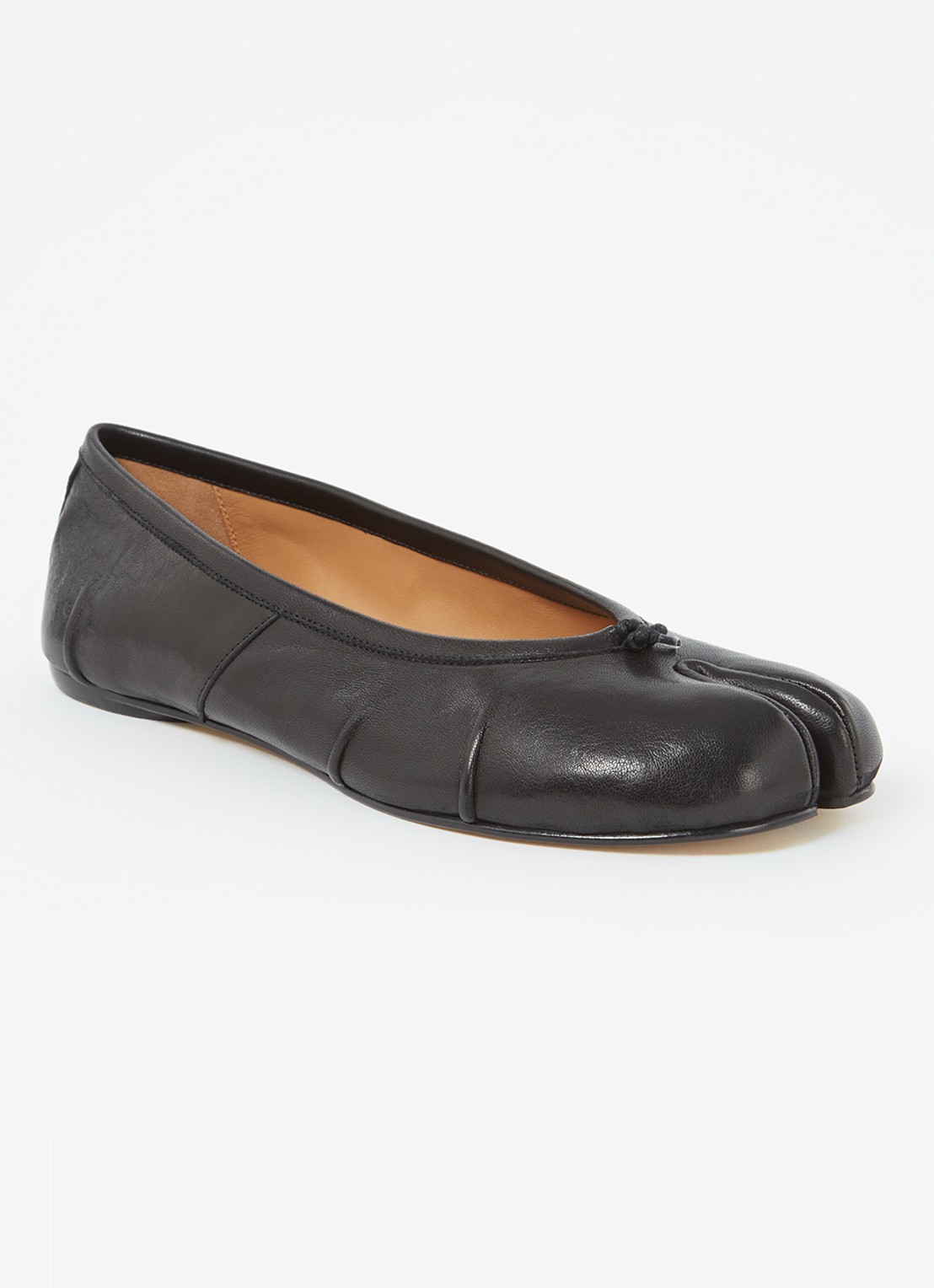Maison Margiela Tabi New ballerina van lamsleer - voorkant 2 zwart