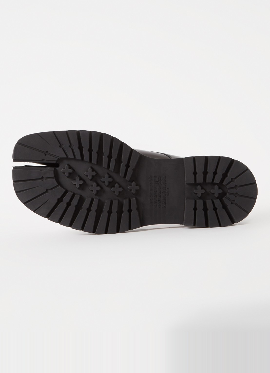 Maison Margiela Tabi veterschoen van kalfsleer - detail 5 zwart