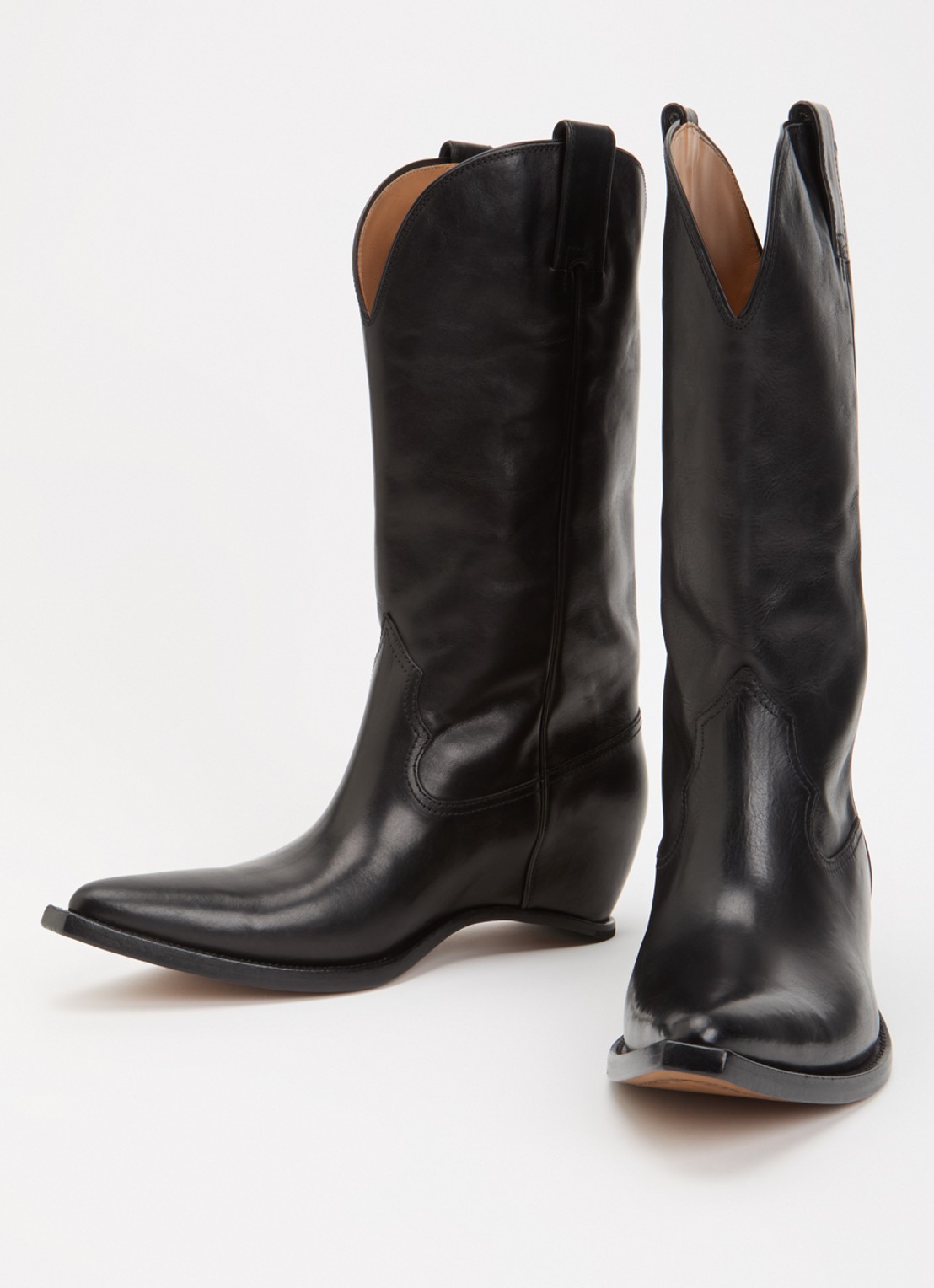 Maison Margiela Western cowboylaars van kalfsleer - detail 3 zwart