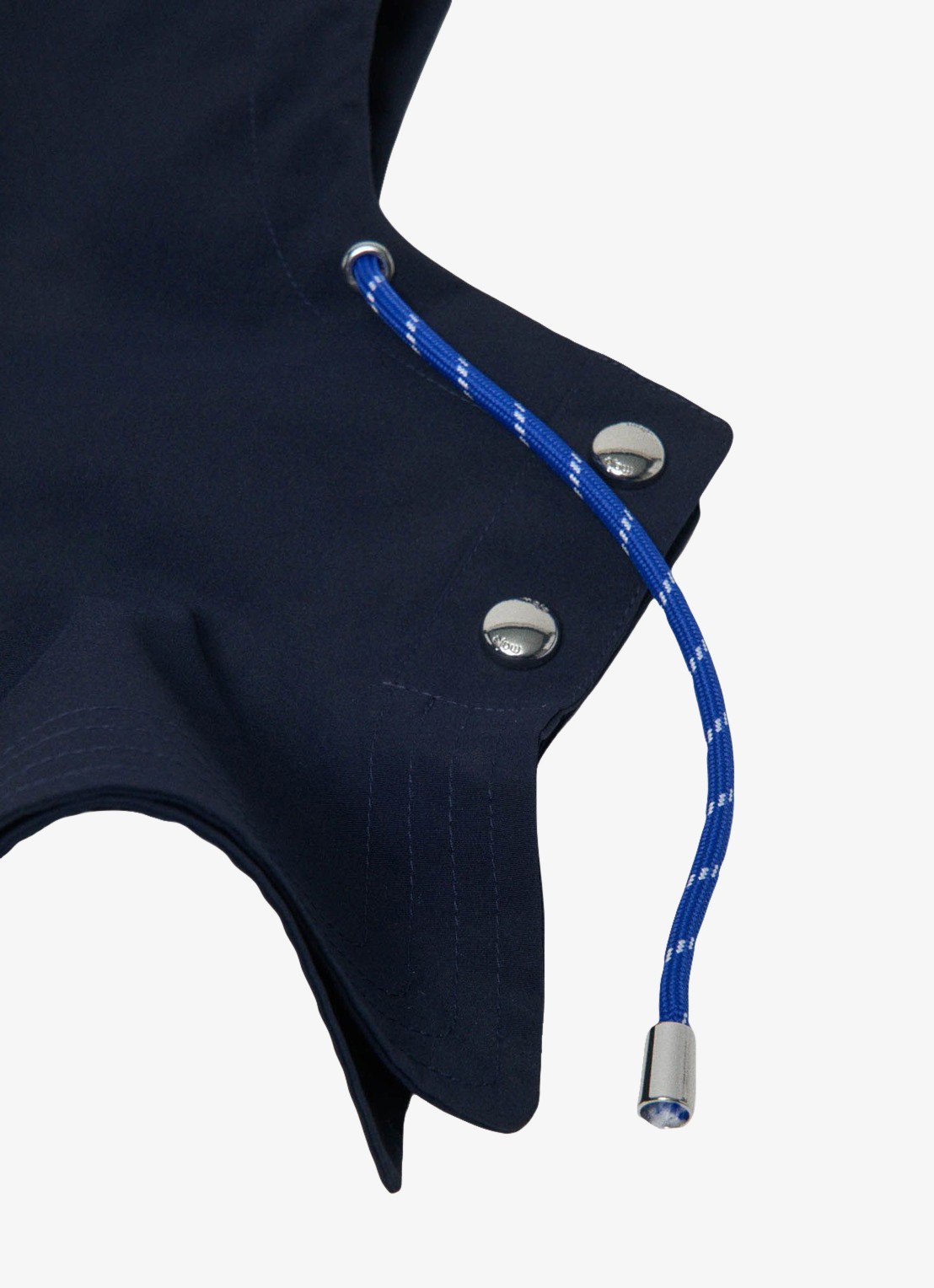 Maje Afneembare waterproof capuchon - detail 6 donkerblauw