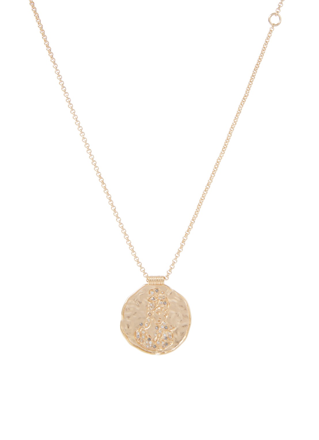 Maje Astro ketting met hanger - voorkant goud