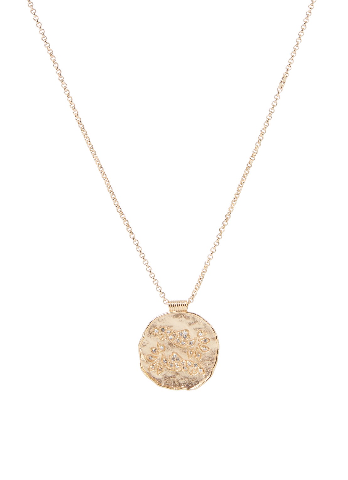 Maje Astro ketting met hanger - voorkant 3 goud
