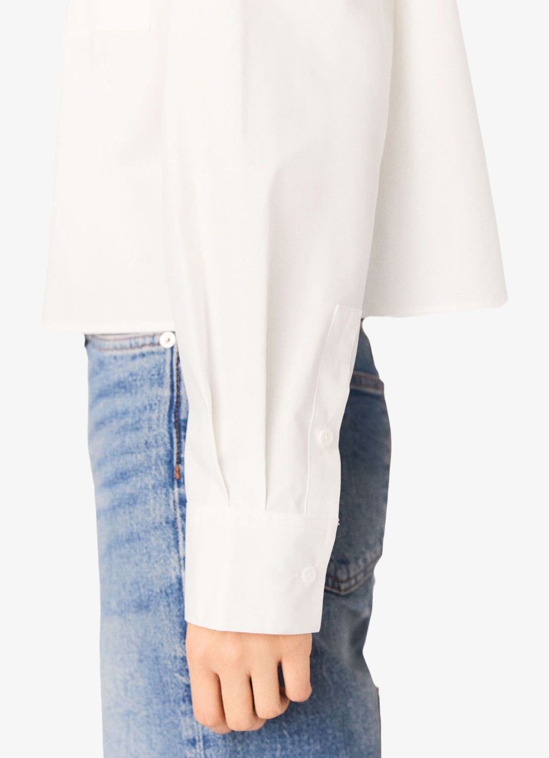 Maje Blouse met imitatieparels - detail 4 wit
