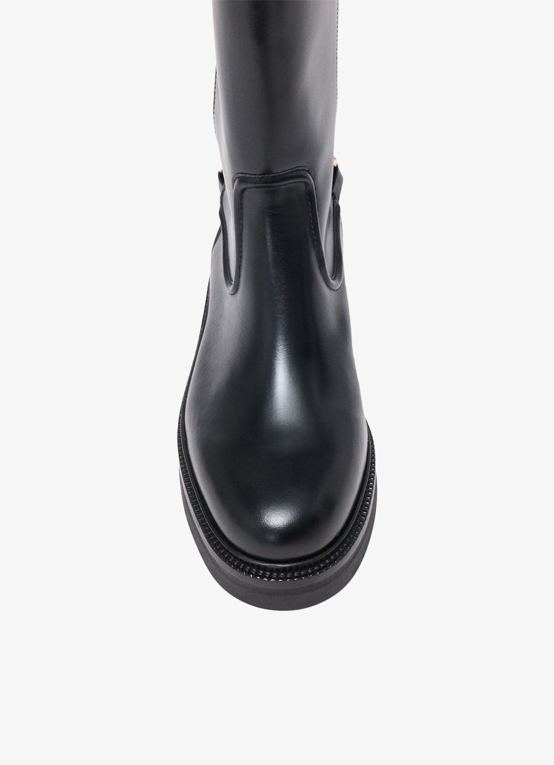 Maje Boots van leer - detail 5 zwart