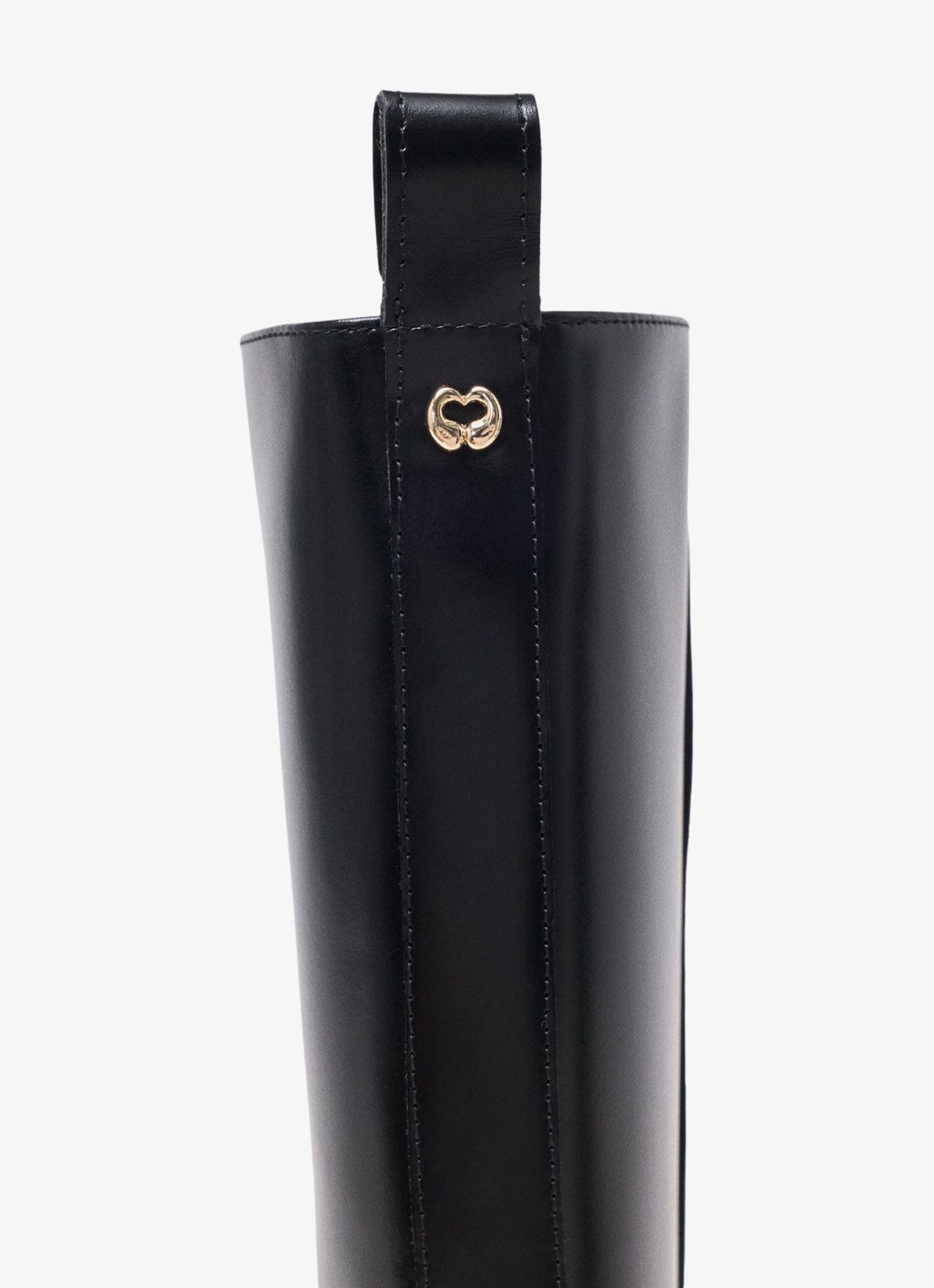 Maje Boots van leer - detail 7 zwart