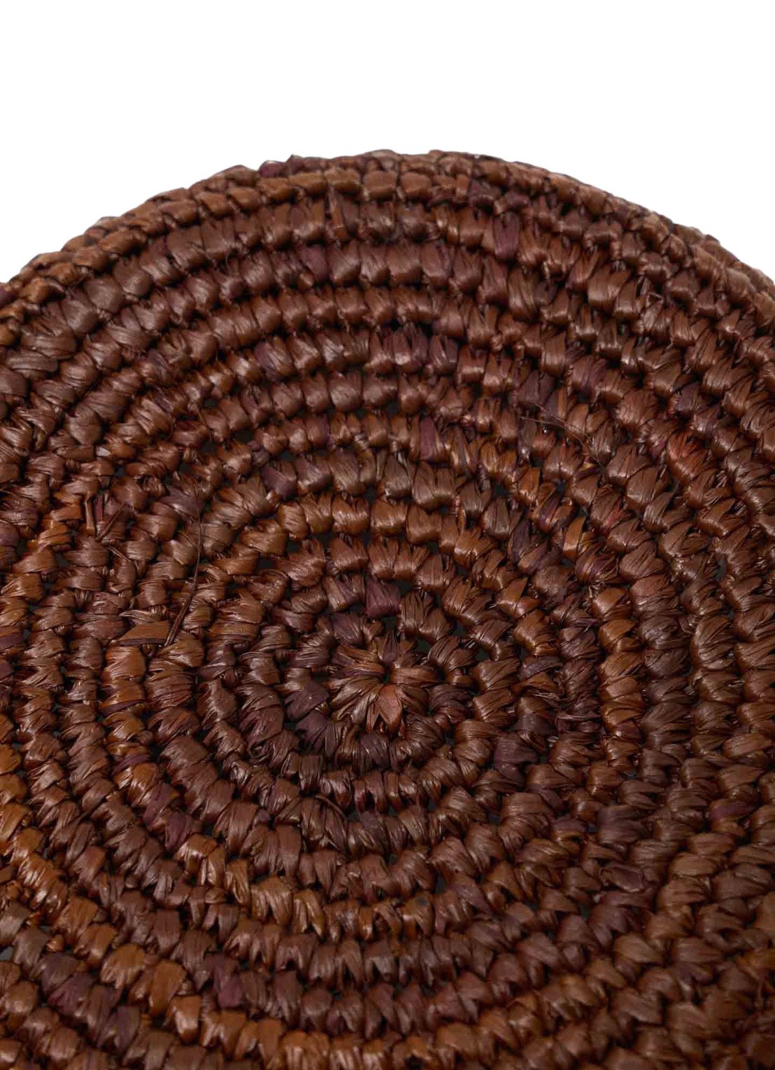 Maje Bucket hoed van raffia - detail 5 bruin