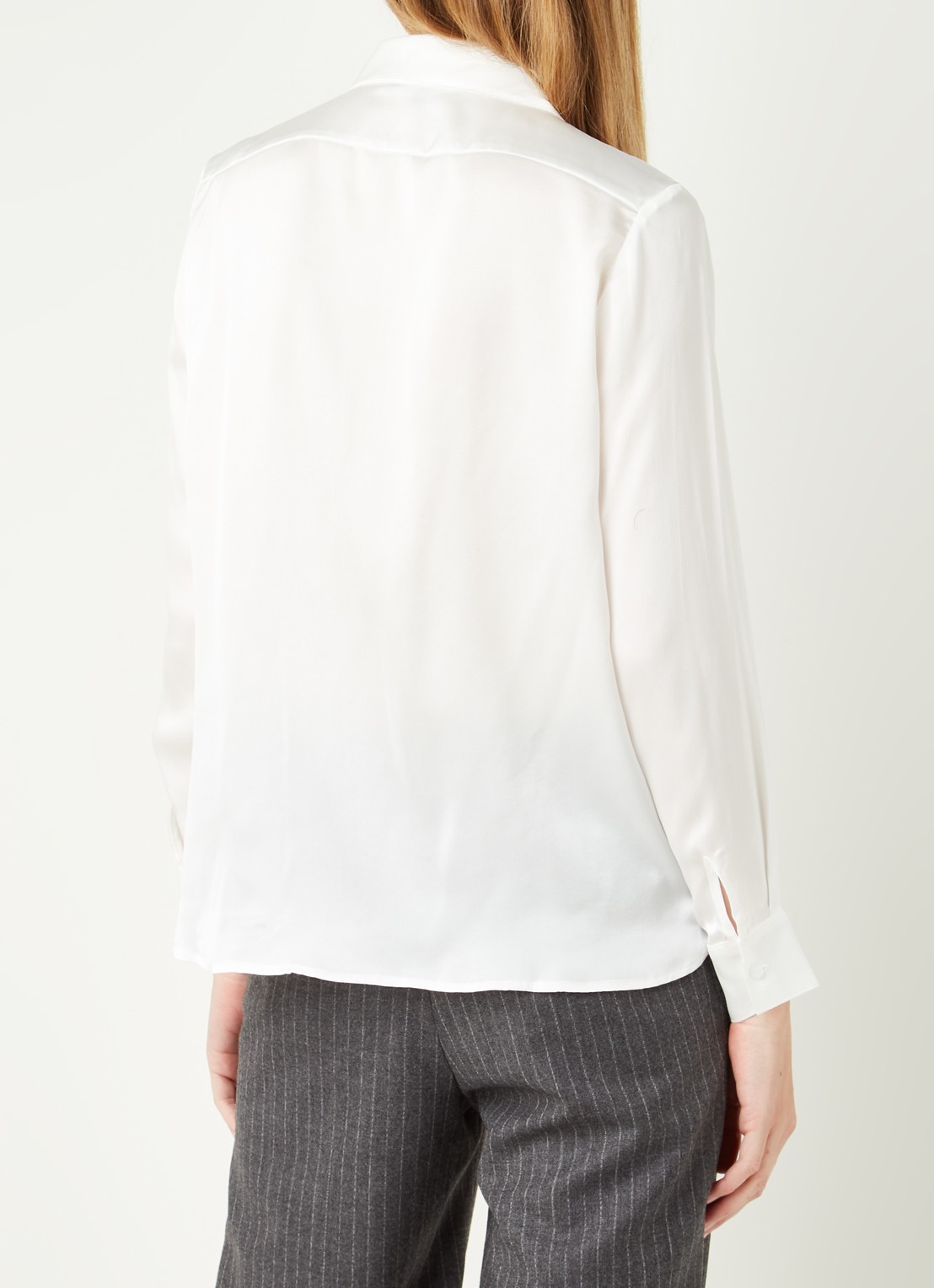 Maje Cecily blouse van zijde - achterkant 3 wit