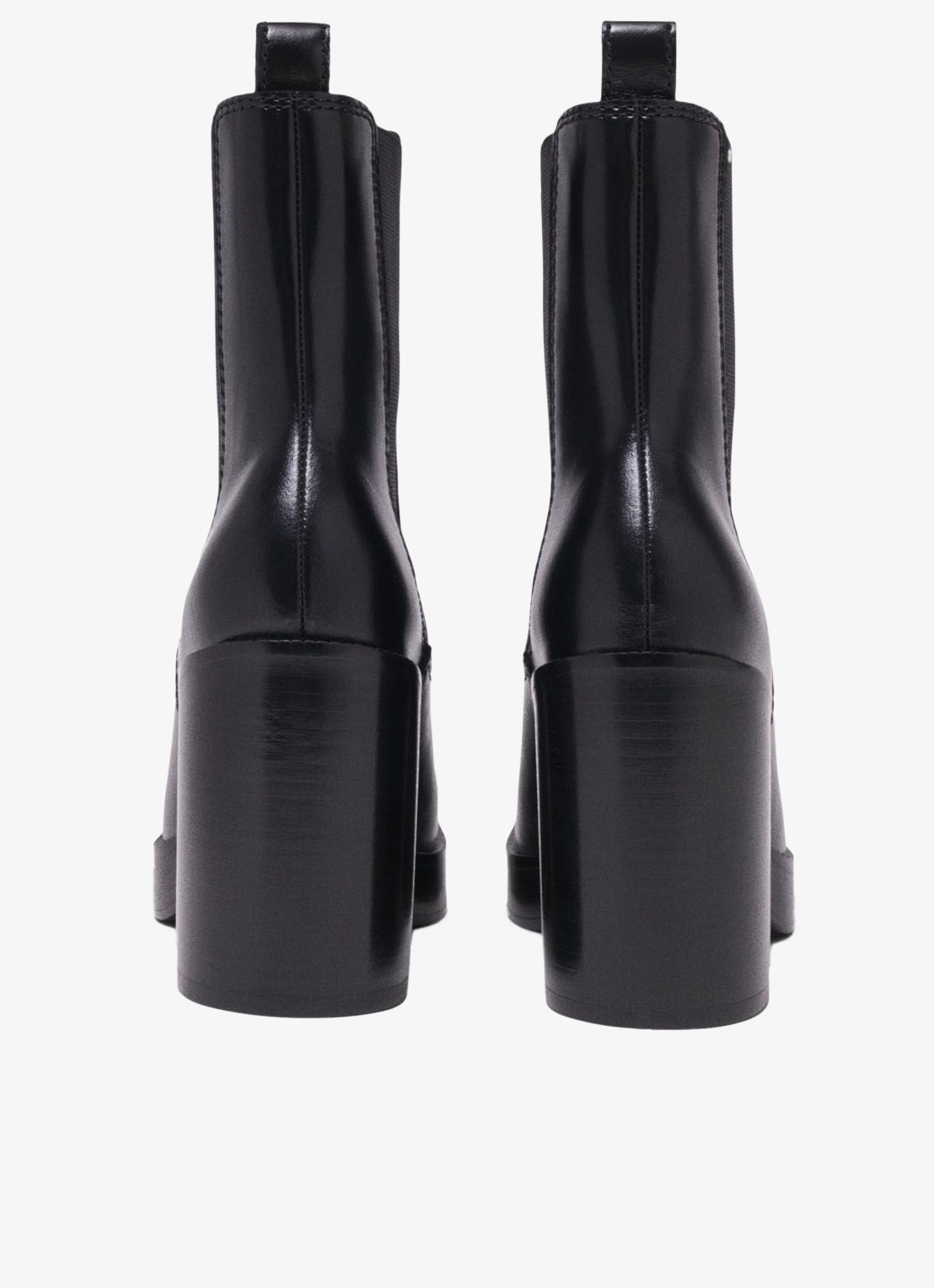 Maje Chelsea boot van leer - detail 4 jeans