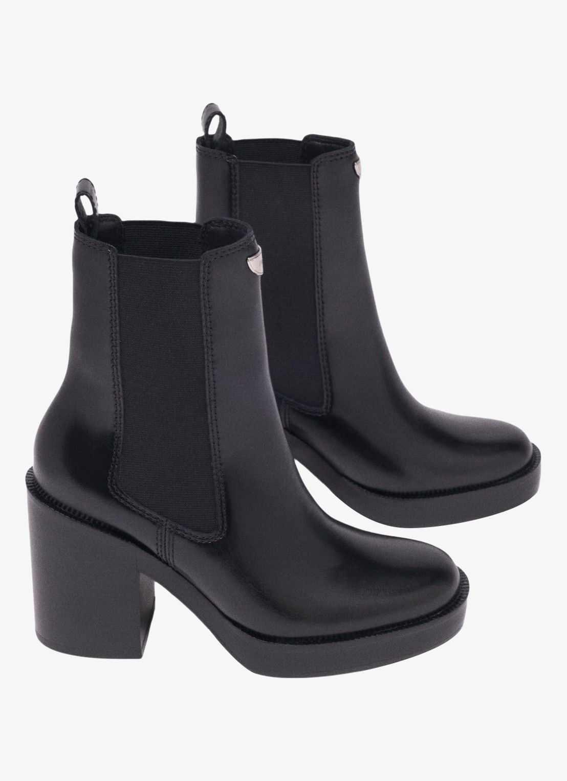 Maje Chelsea boot van leer - voorkant 6 jeans