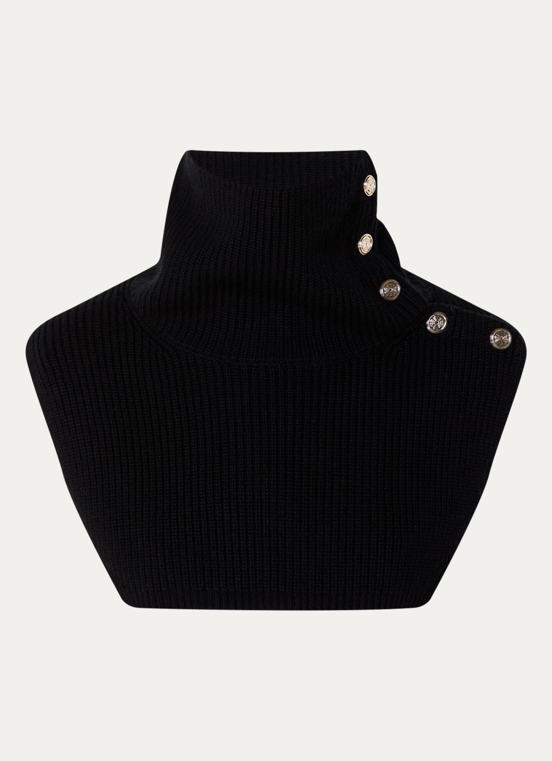 Maje Colsjaal in kasjmierblend - voorkant jeans