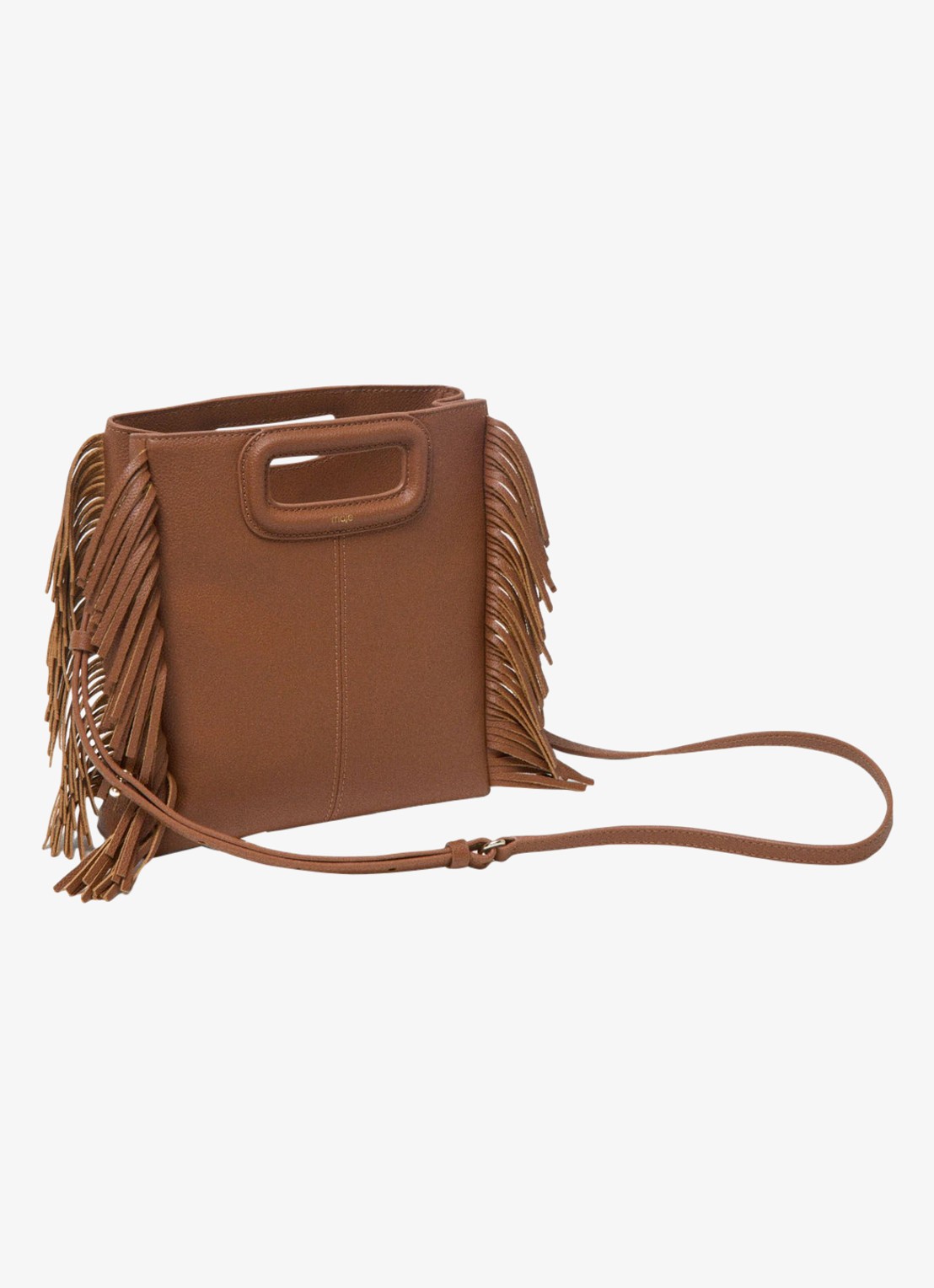 Maje Crossbodytas met franjes - detail 3 donkerbruin