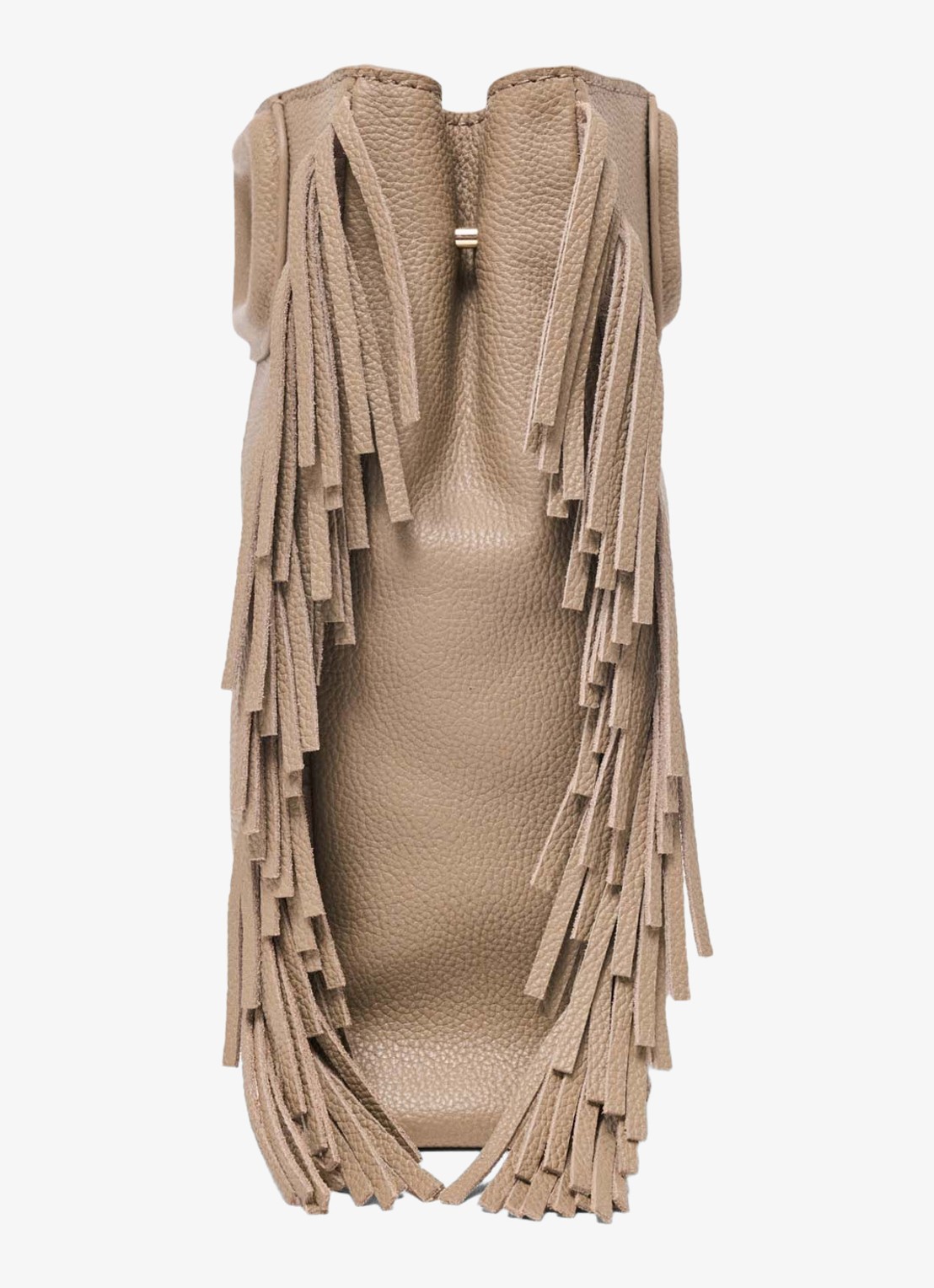Maje Crossbodytas met franjes - detail 5 beige