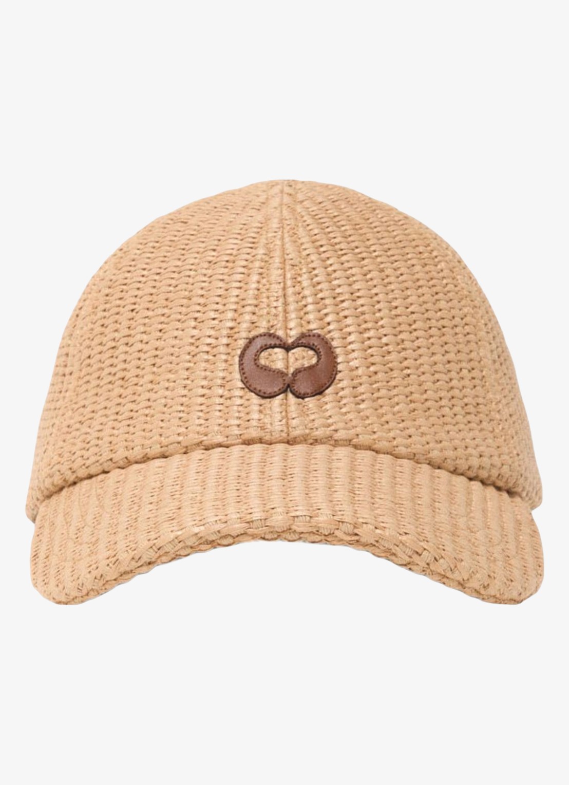 Maje Ecapraf pet met gevlochten detail  - voorkant beige