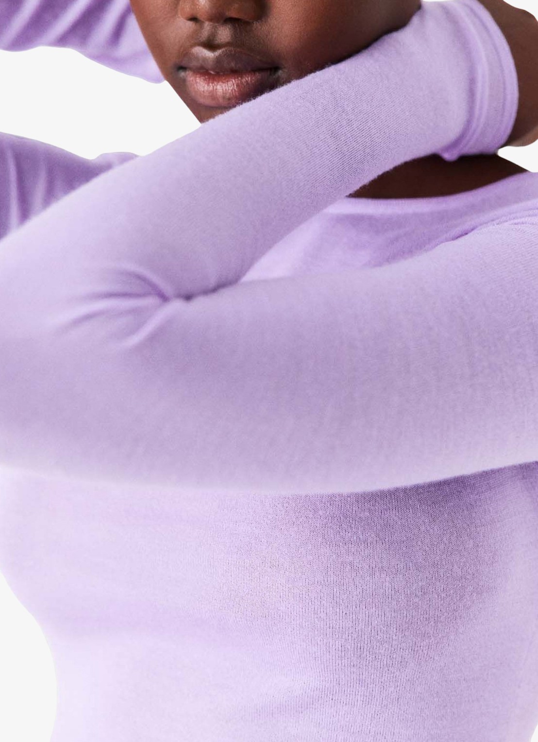 Maje Fijngebreide pullover van mesh - detail 5 parma violet / paars