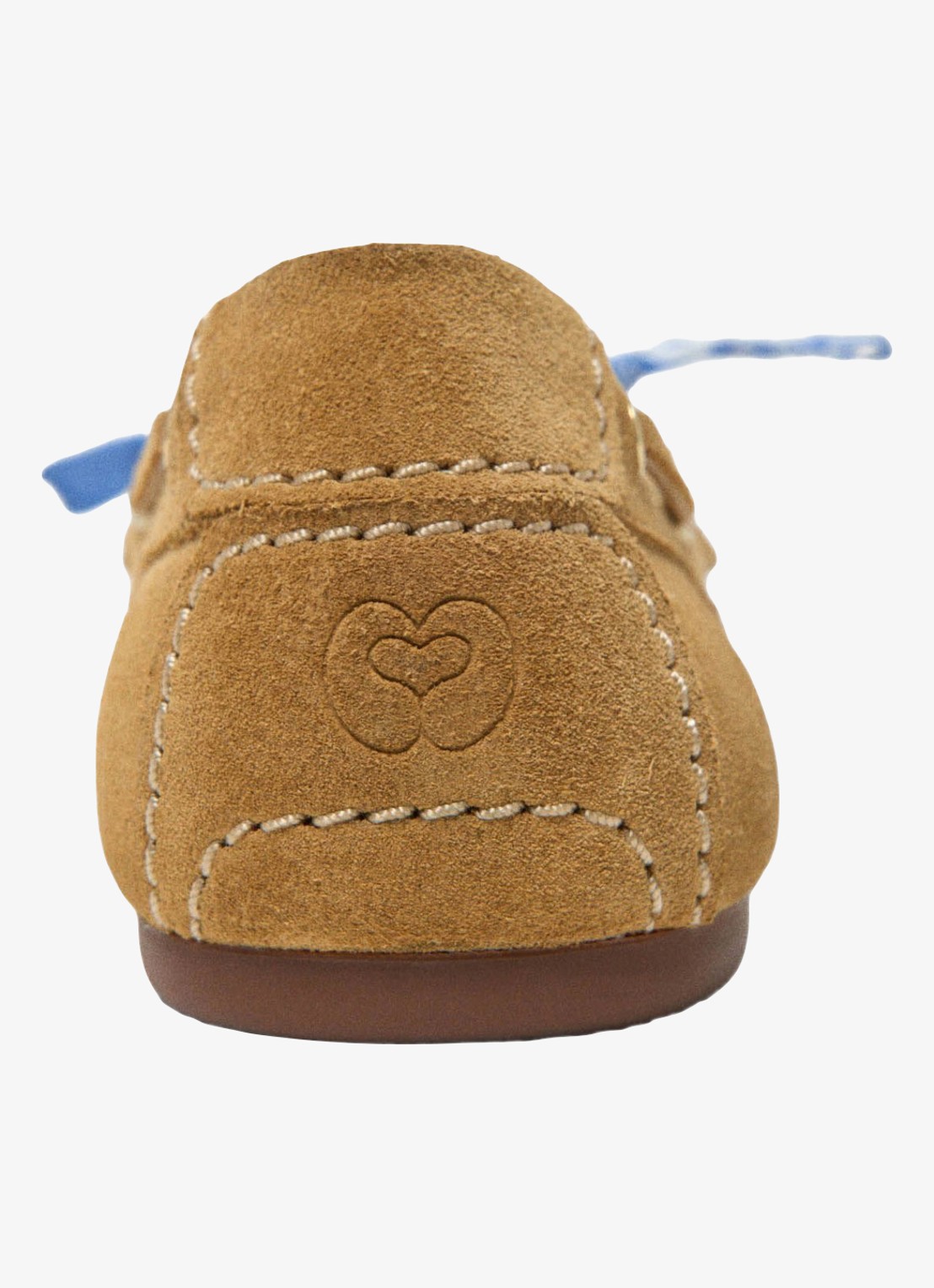 Maje Finolanude loafers van suède - achterkant 3 camel