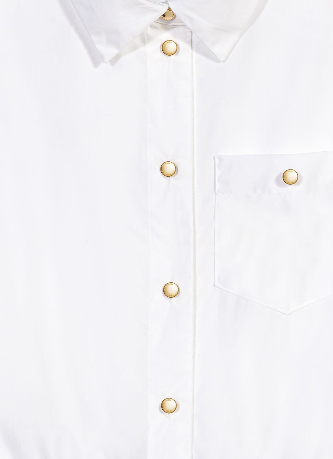 Maje Gecropte mouwloze blouse - detail 6 wit