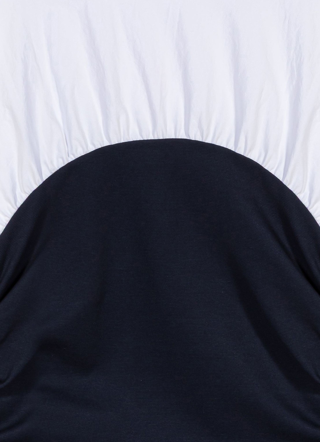 Maje Geplooide jersey top - detail 7 wit / navy