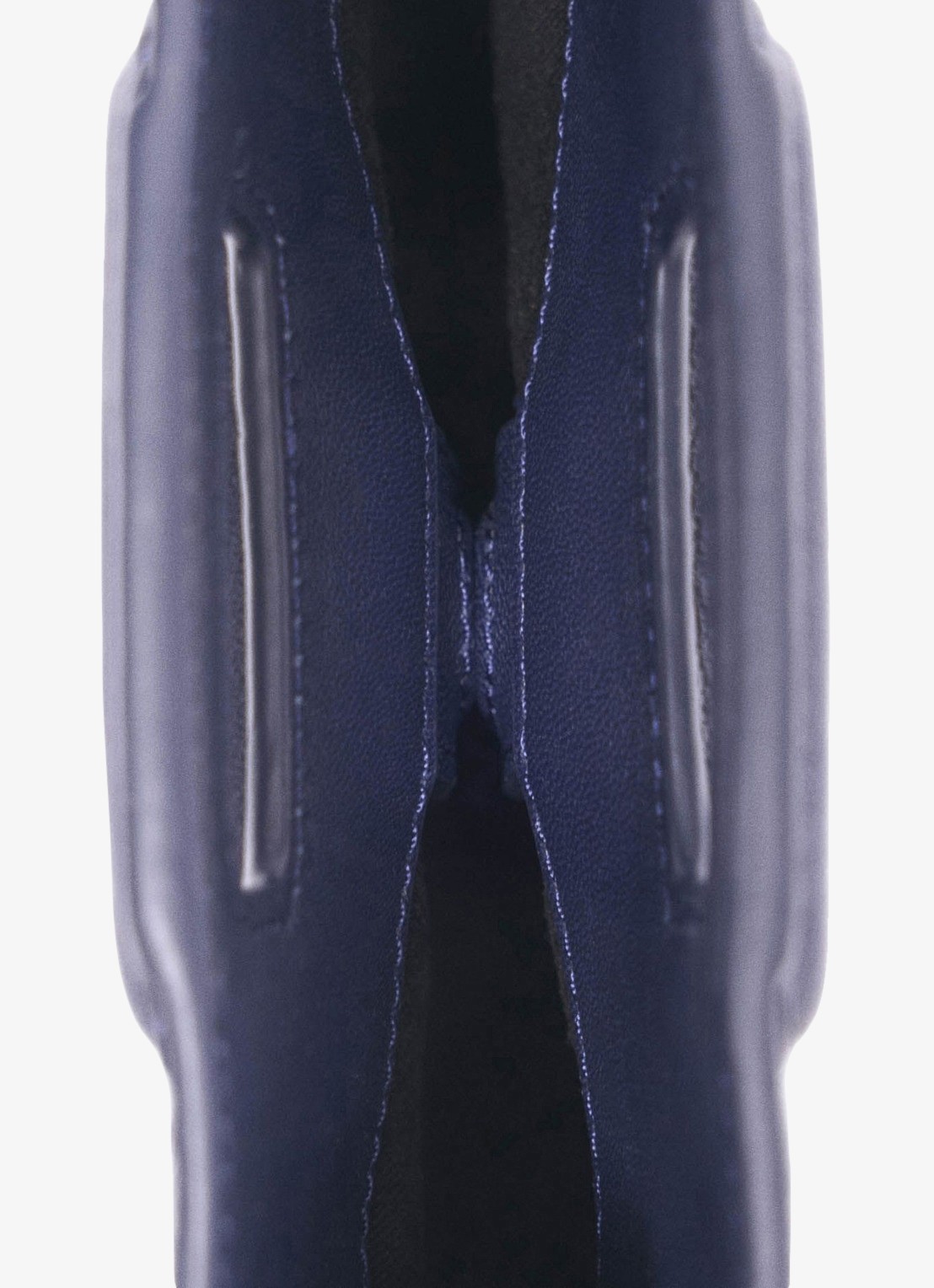 Maje Handtas van leer - detail 4 donkerblauw