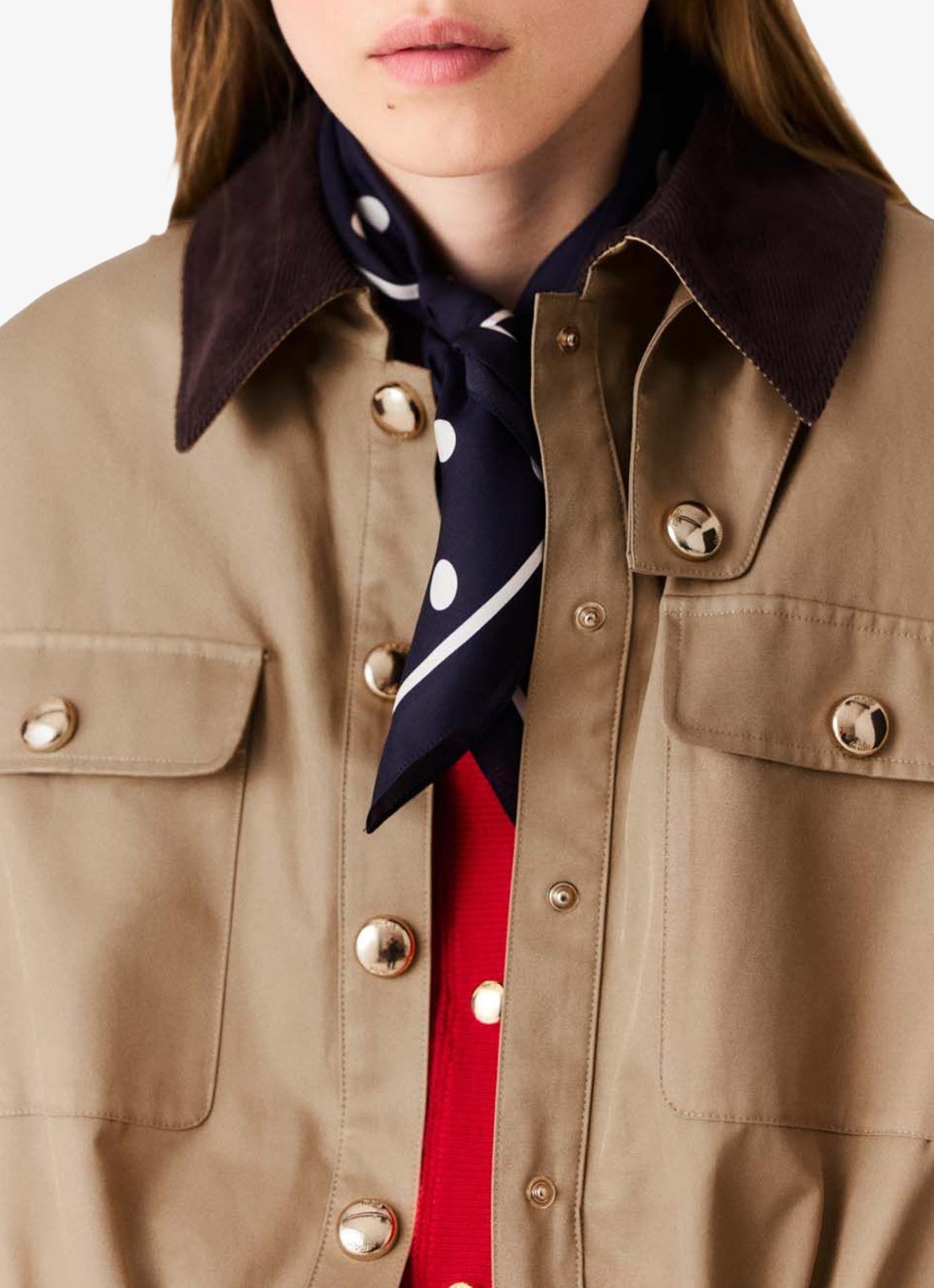 Maje Jack met opgestikte zakken - detail 7 beige