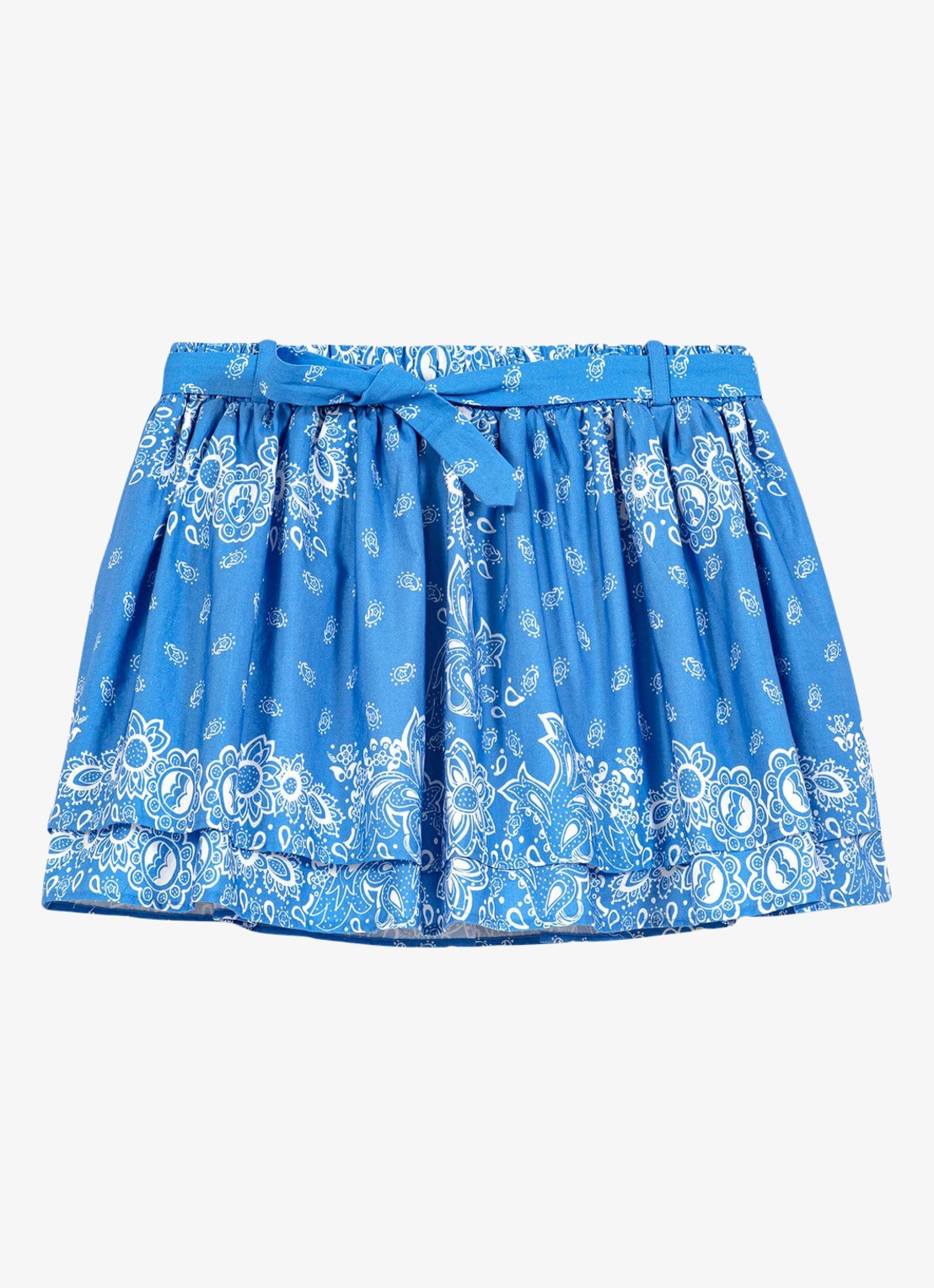 Maje Jinabo minirok met print en strikceintuur - voorkant 2 roze