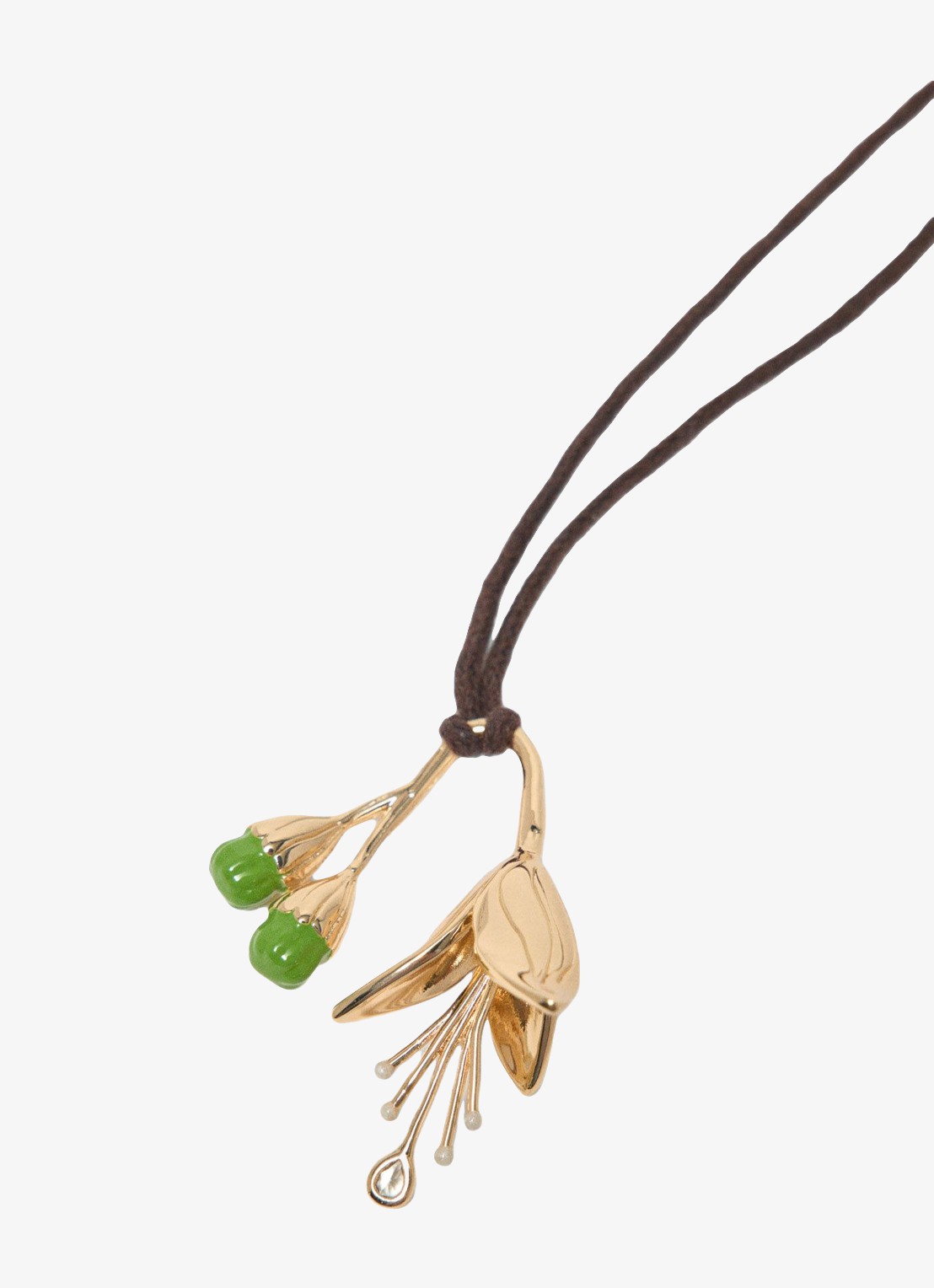 Maje Ketting met zirkonia - detail 5 goud