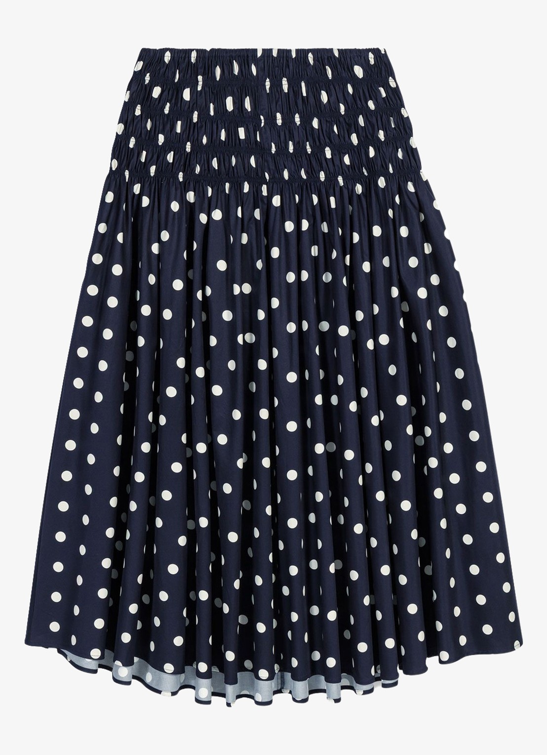 Maje Lange katoenen rok - voorkant 6 donkerblauw