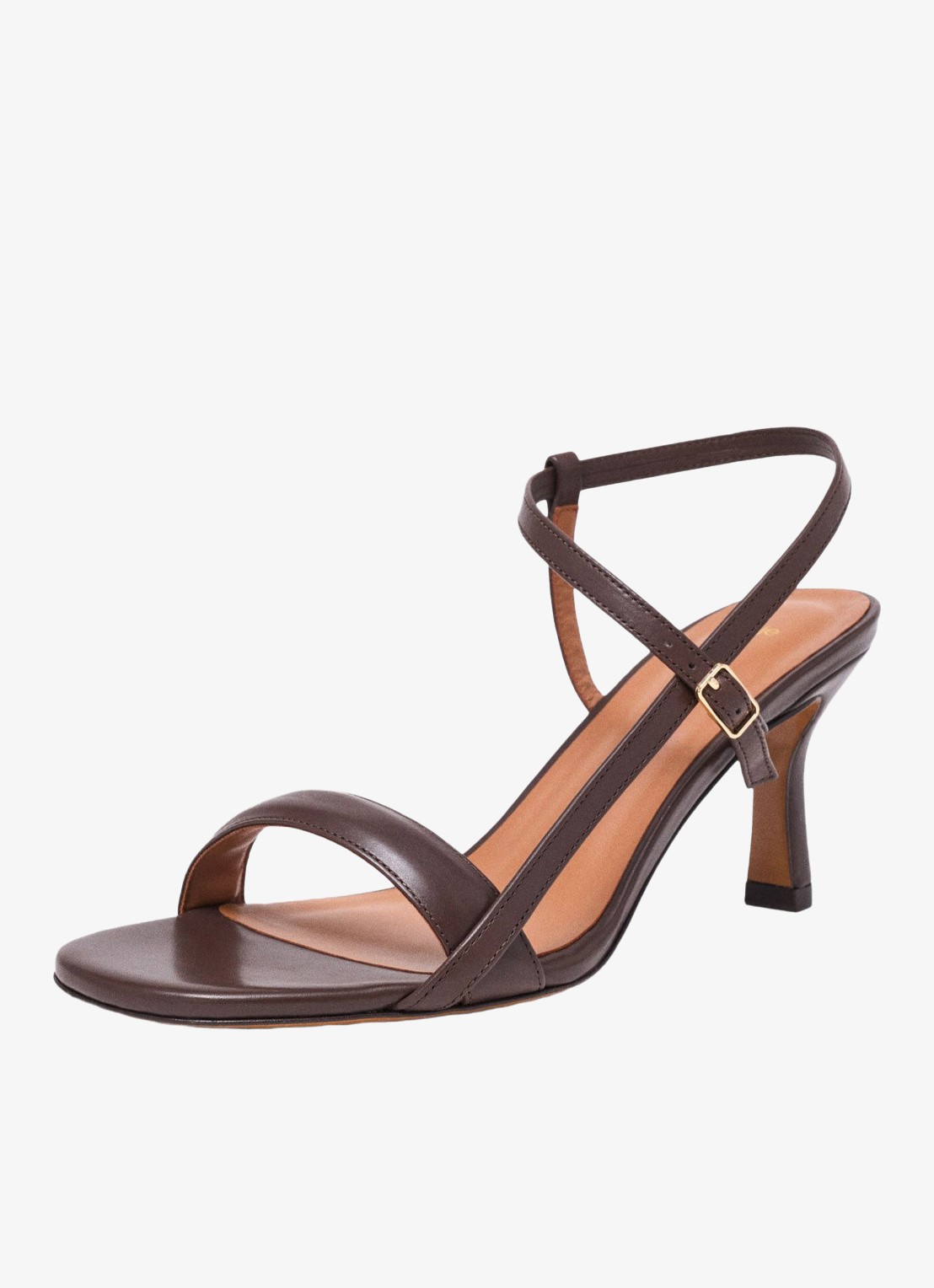 Maje Leren sandalen met bandjes - detail 5 bruin