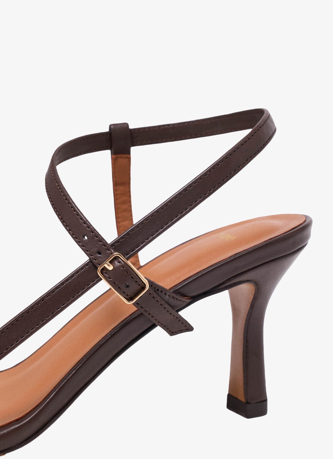 Maje Leren sandalen met bandjes - detail 7 bruin