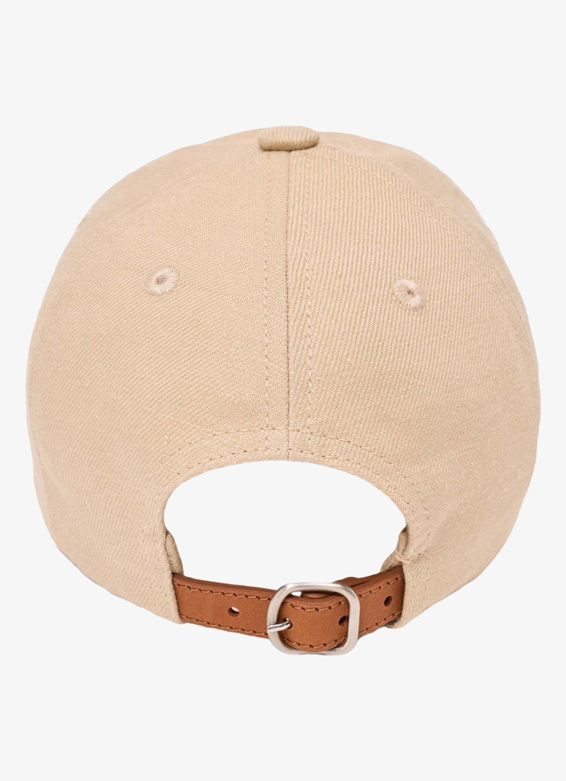 Maje Linnen blend pet met logo - achterkant beige