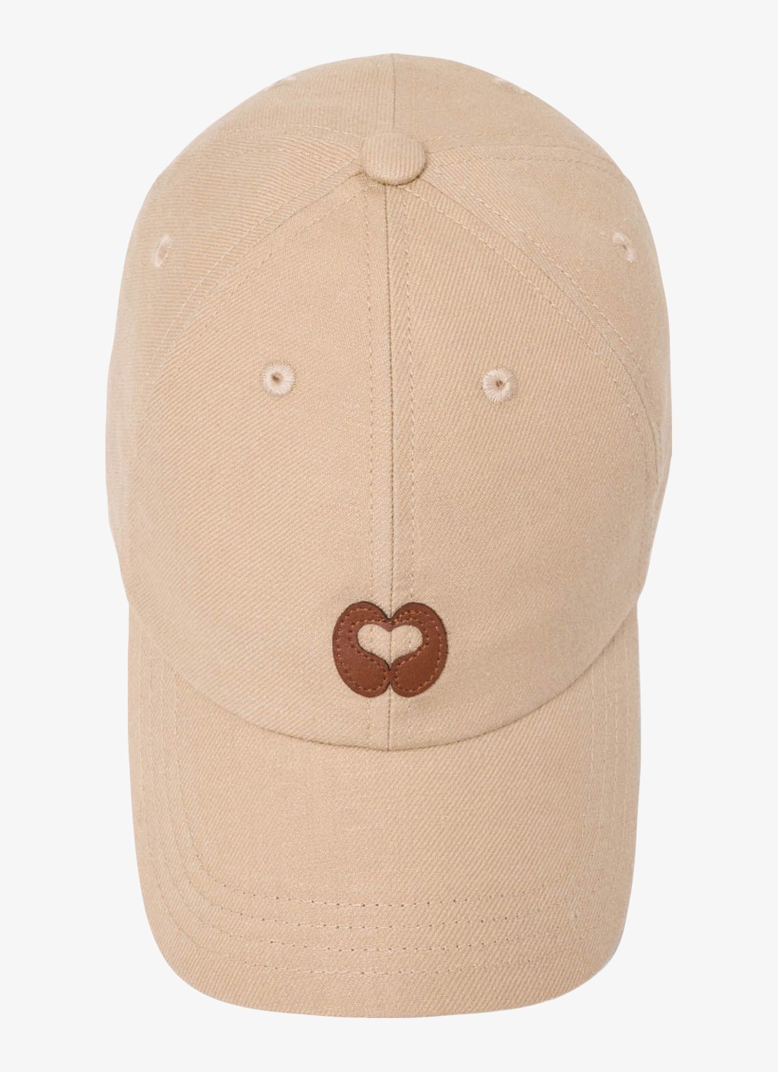 Maje Linnen blend pet met logo - detail 4 beige