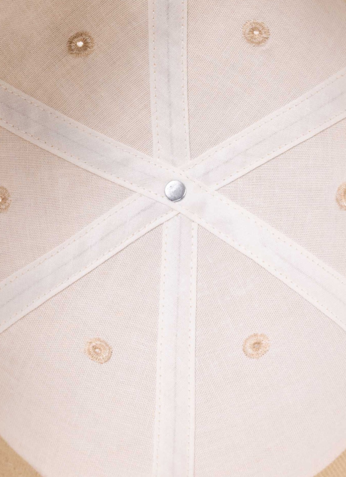 Maje Linnen blend pet met logo - detail 6 beige