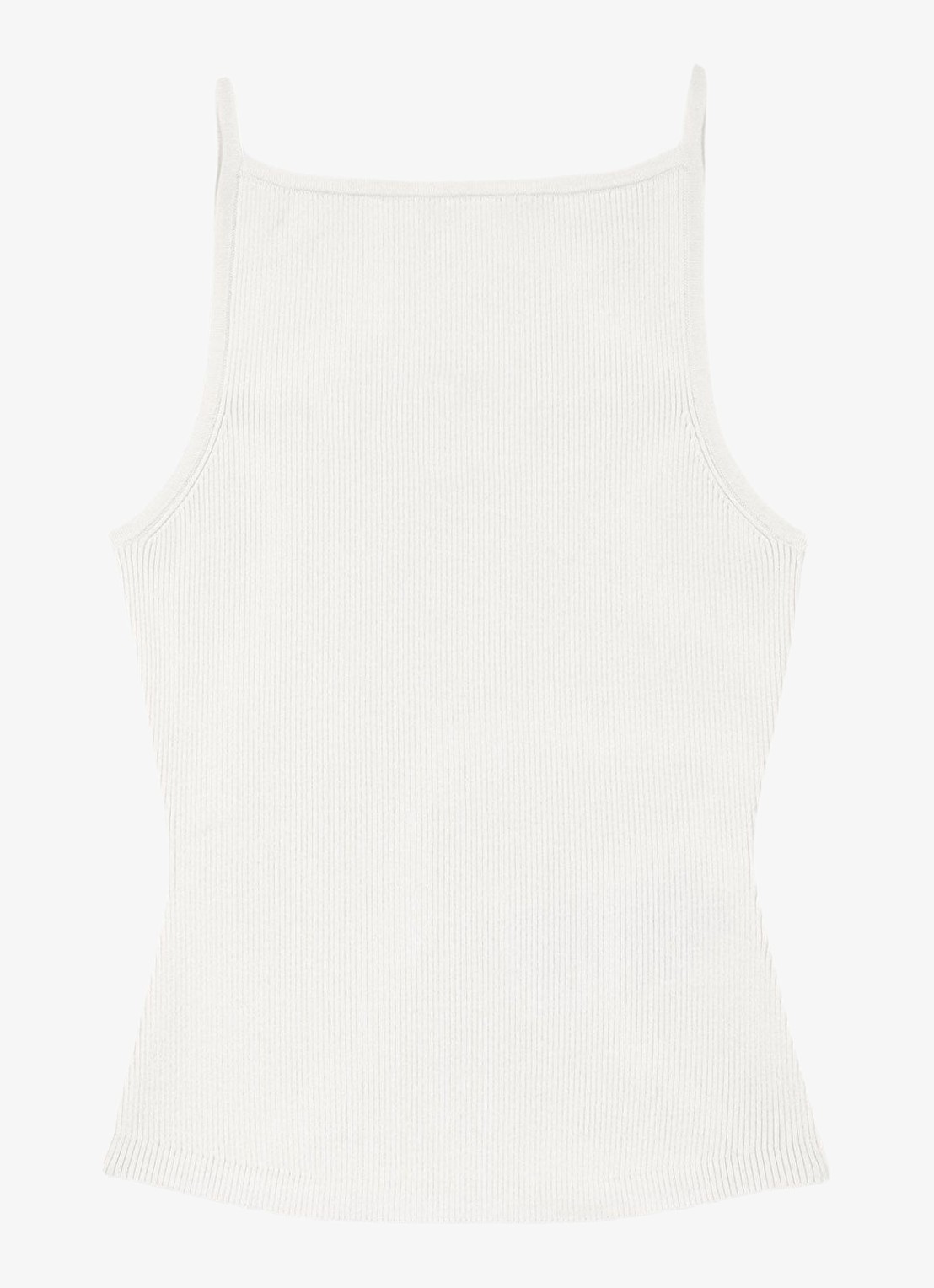 Maje Liyo ribgebreide top - voorkant 7 wit