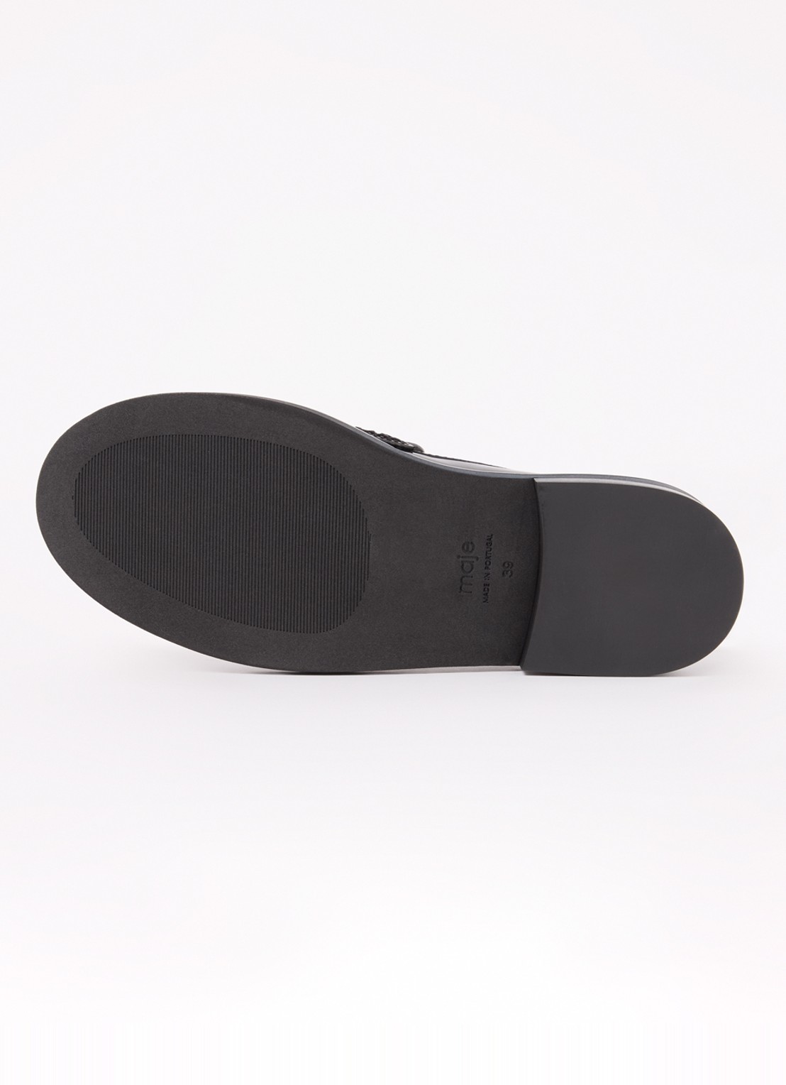 Maje Loafer van kalfsleer - detail 5 zwart