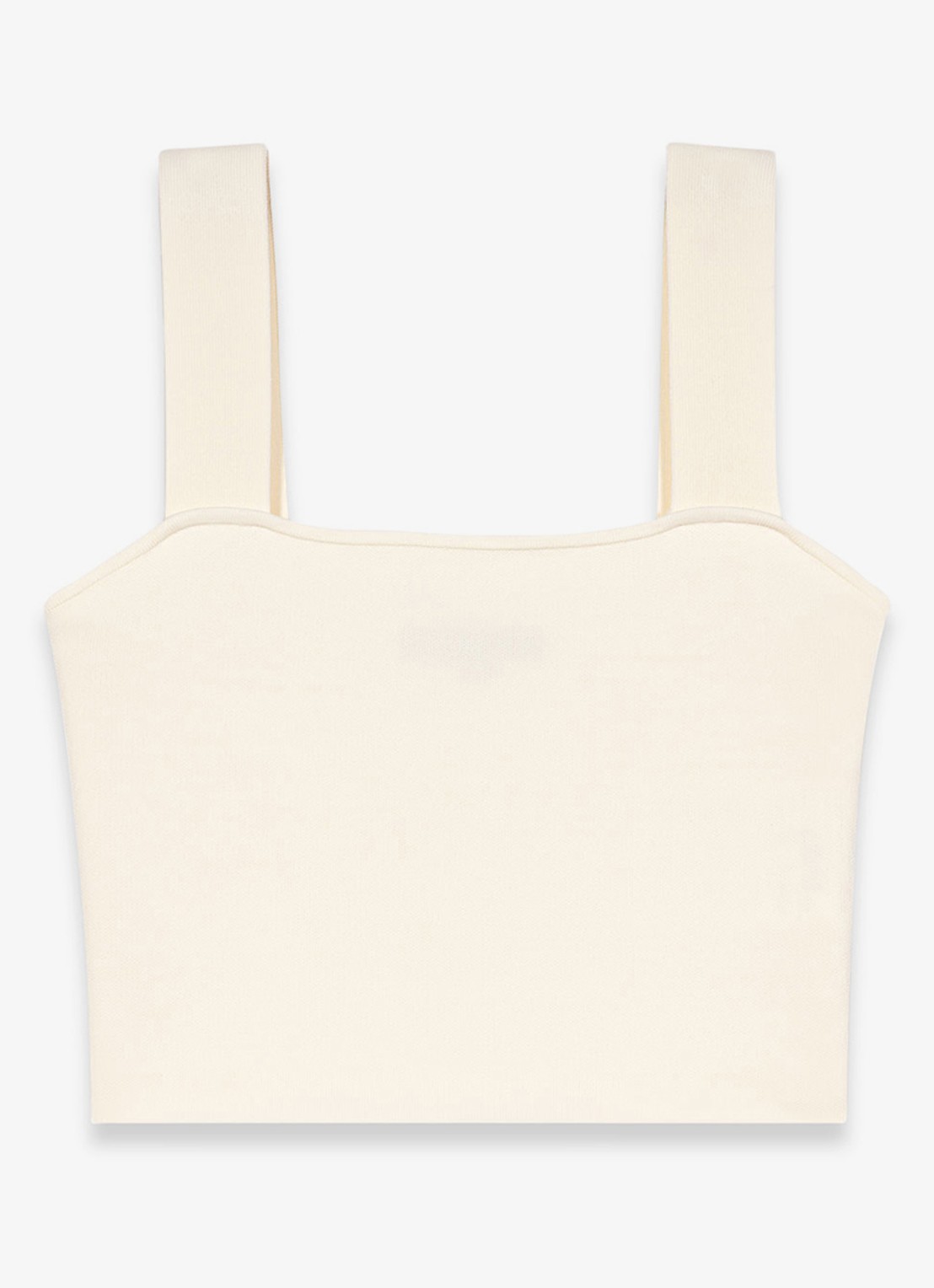 Maje Maclyna cropped tanktop met stretch - voorkant 7 beige