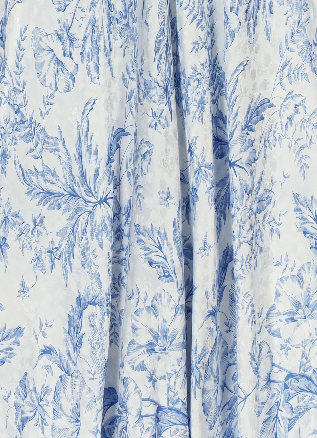 Maje Maxi jurk met V-hals en print - detail 5 blauw