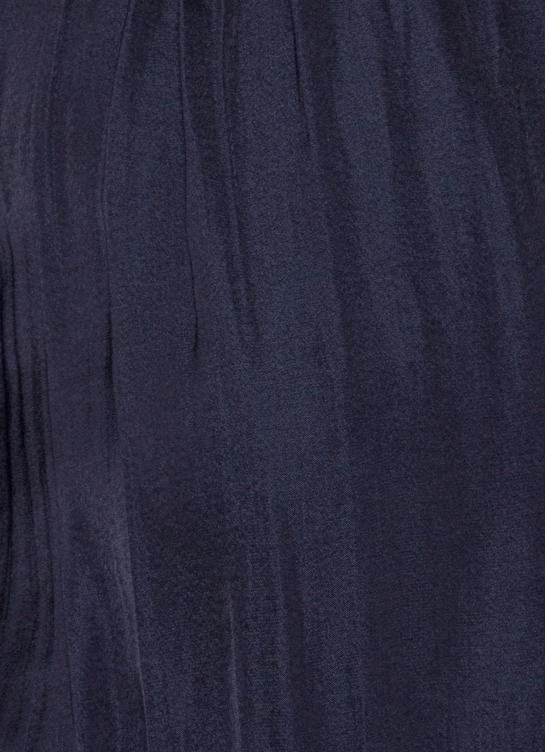 Maje Midi jurk met smockwerk en volant - detail 2 donkerblauw