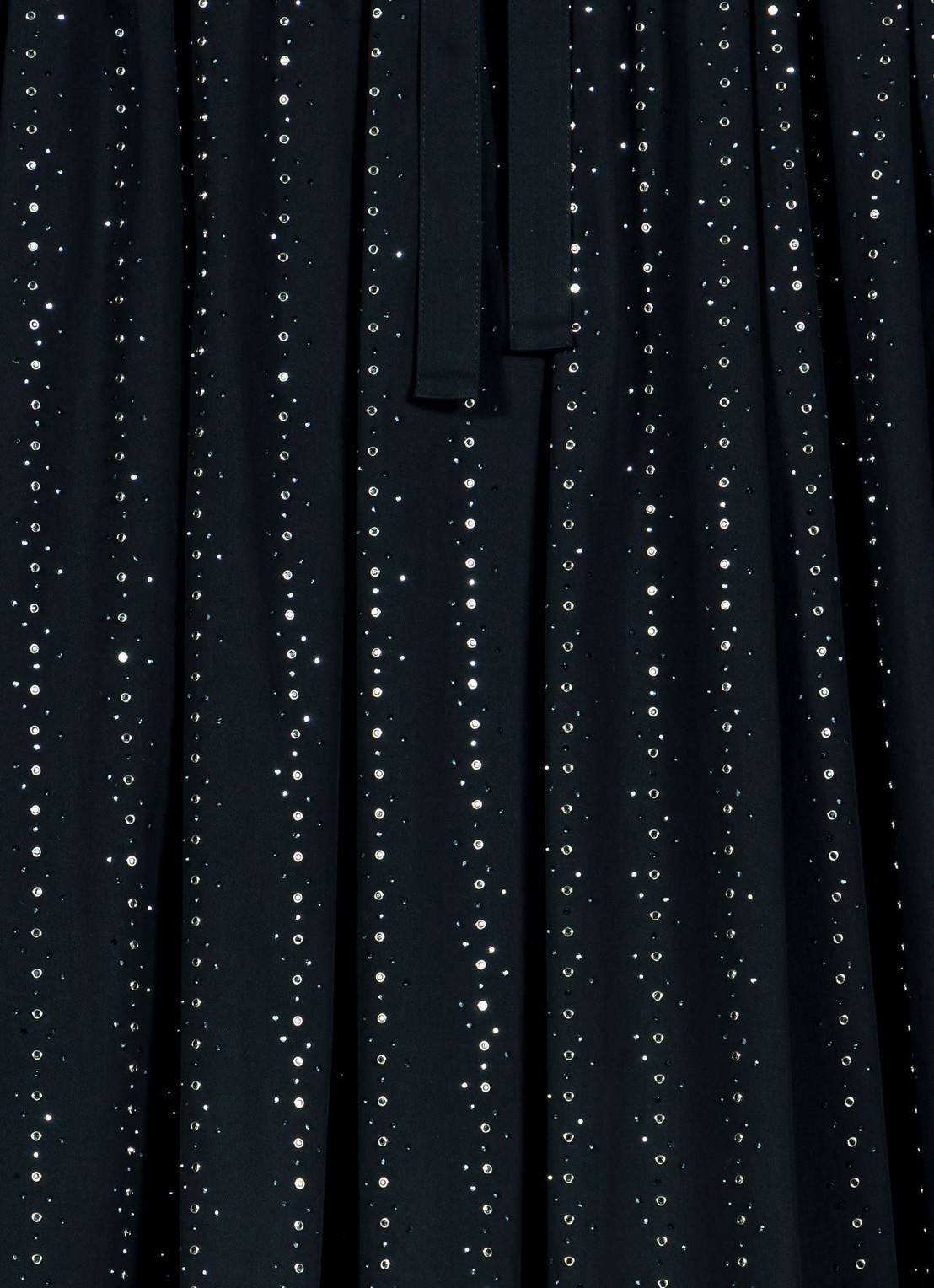 Maje midi-rok met strassdetails en afneembare strikceintuur - detail 4 donkerblauw