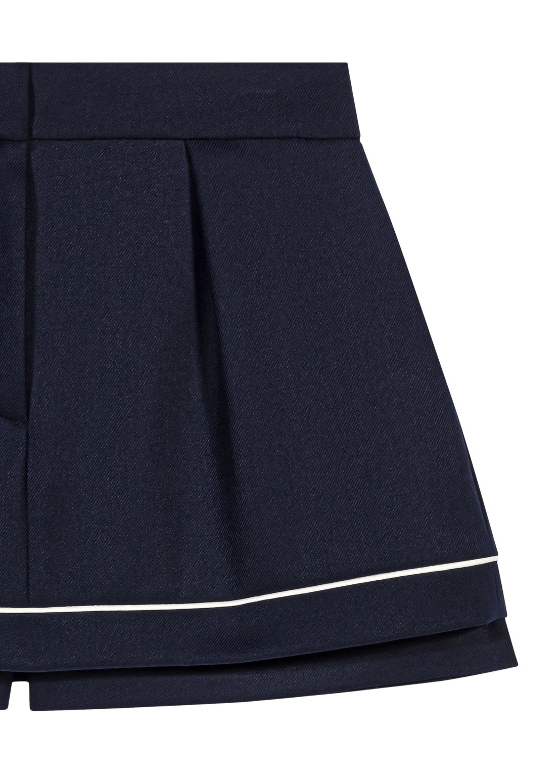 Maje Mini broekrok met steekzakken - detail 8 donkerblauw