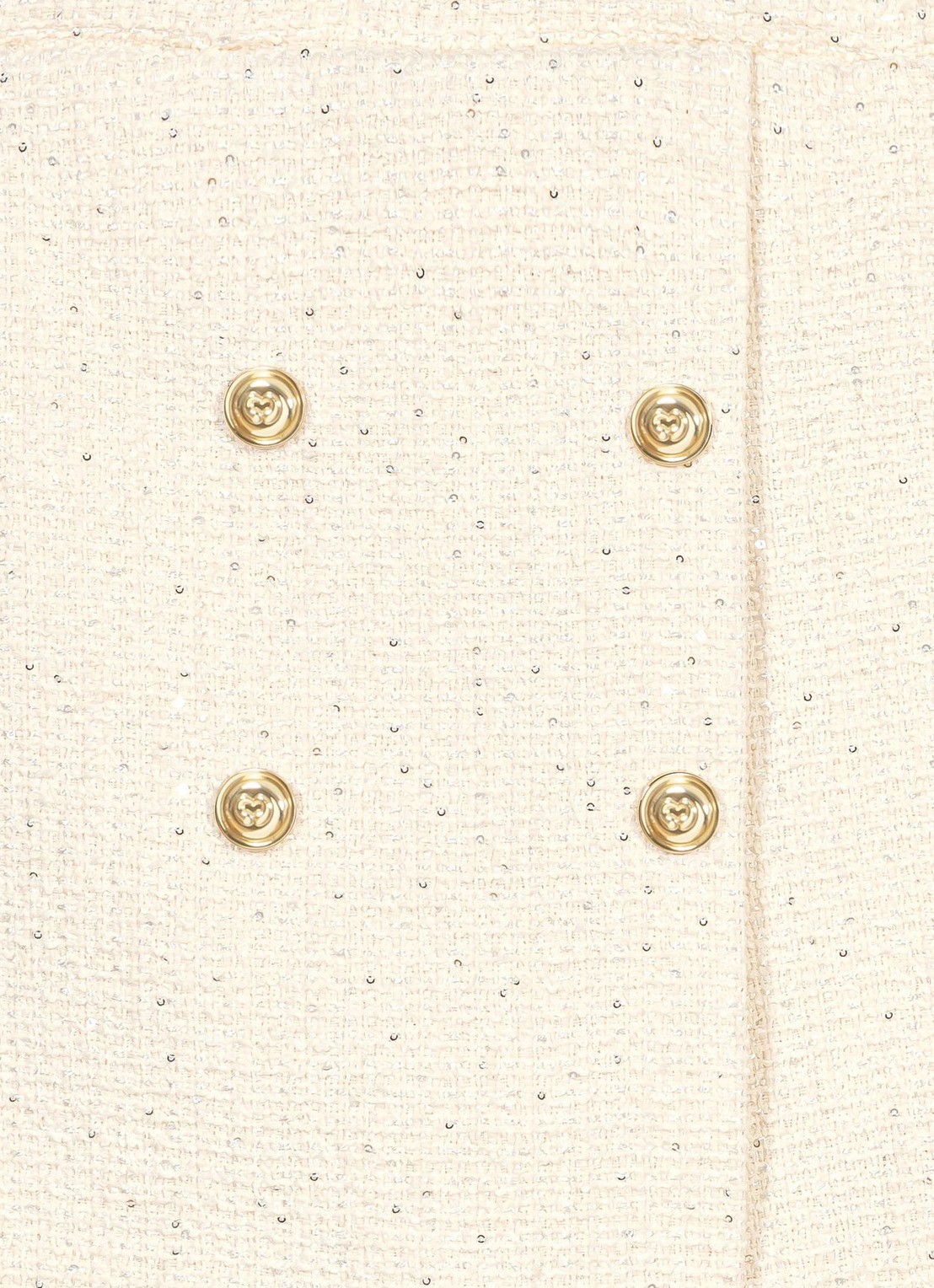 Maje Mini broekrok met tweed-look - detail 8 beige