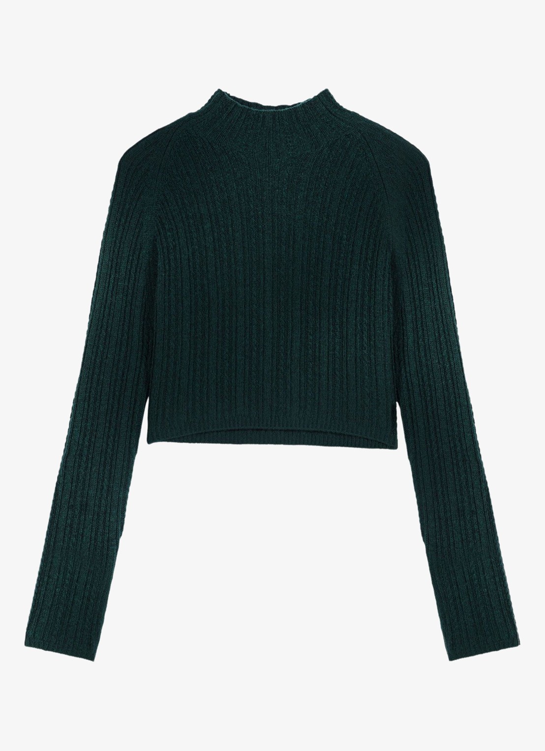 Maje Mini jurk met afneembare trui - detail 2 zeegroen