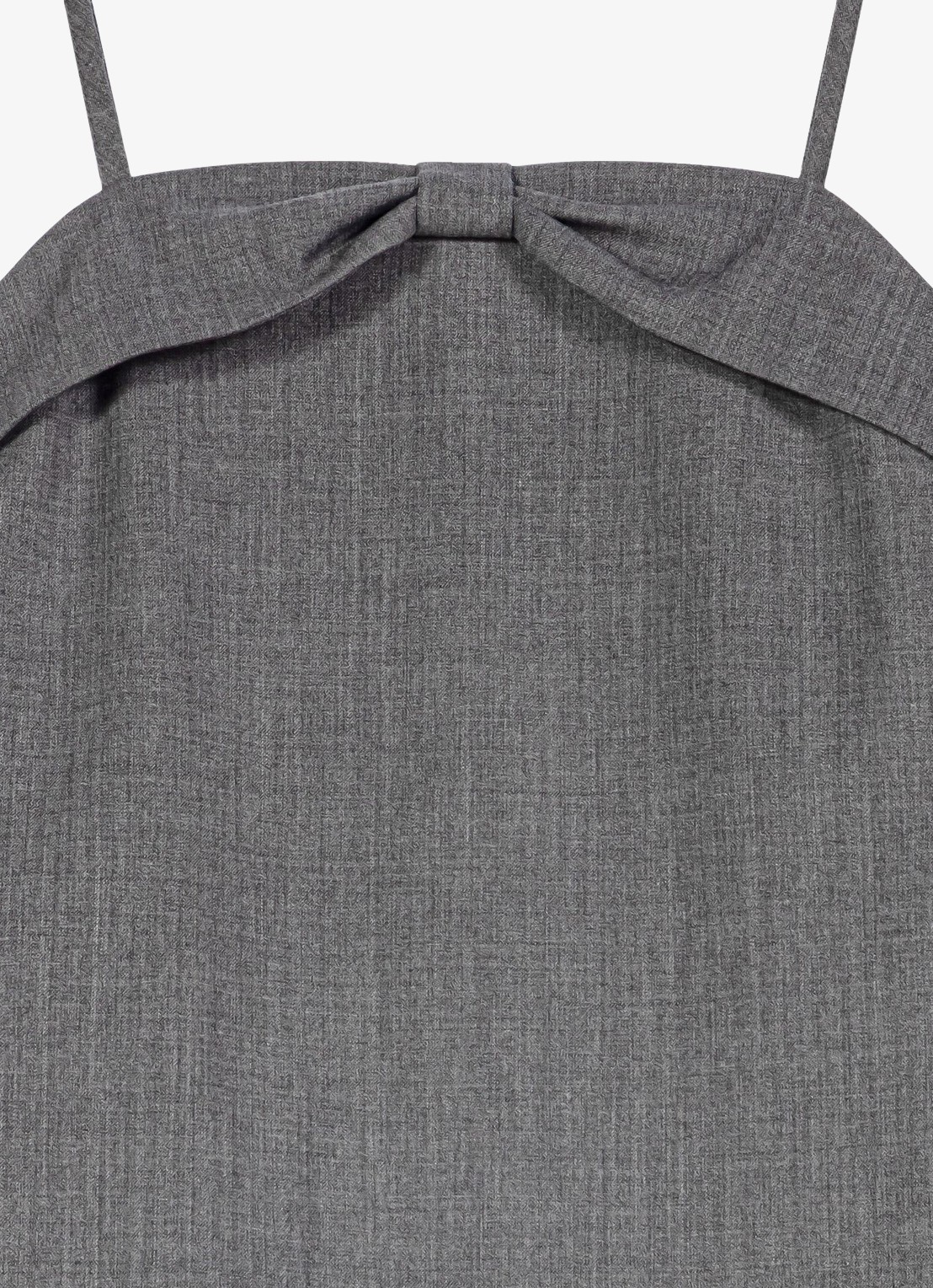 Maje Mini jurk met borduring - detail grijs