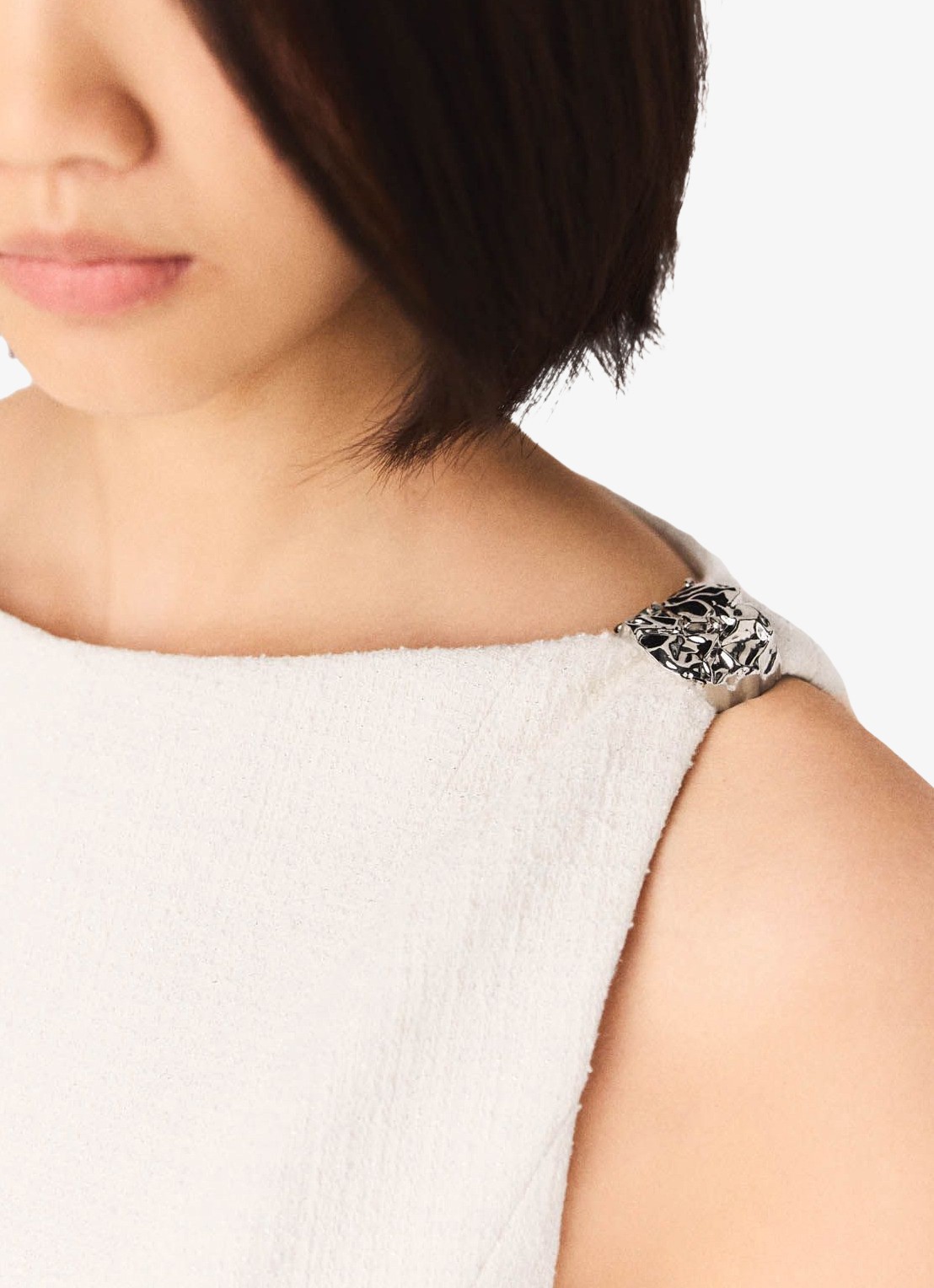 Maje Mini jurk met steekzakken - detail 3 beige