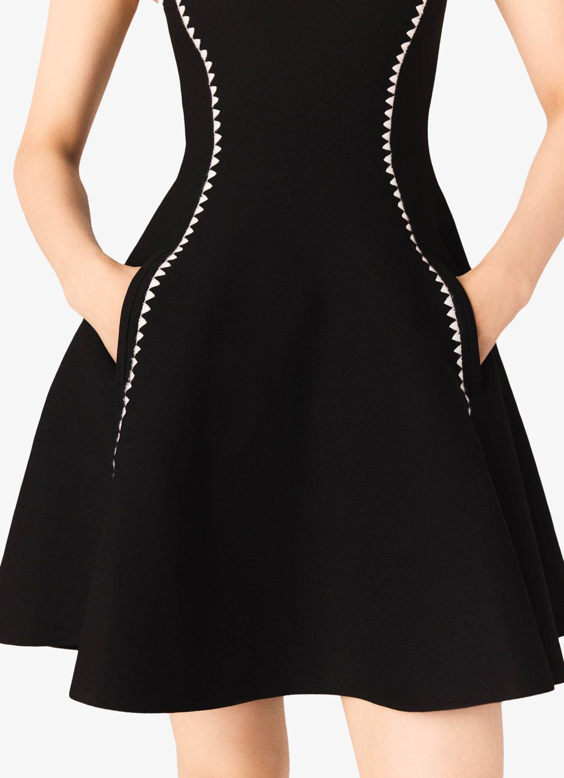 Maje Mini jurk met steekzakken - detail 5 zwart