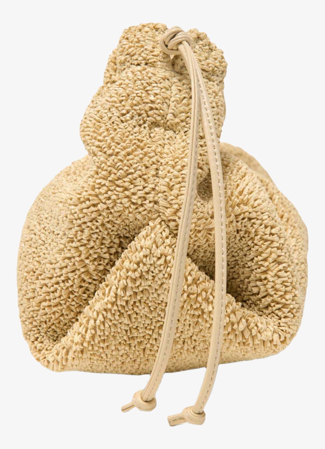 Maje Mipli handtas met structuur en afneembare schouderriem - detail 6 beige