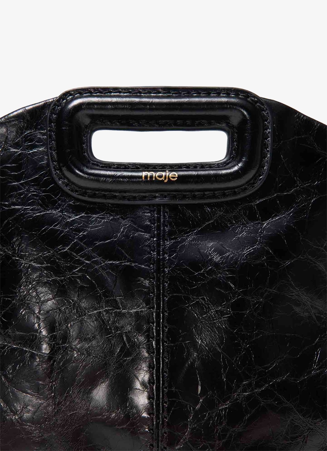 Maje Miss M Mini City schoudertas met verstelbare schouderriem - detail 4 jeans