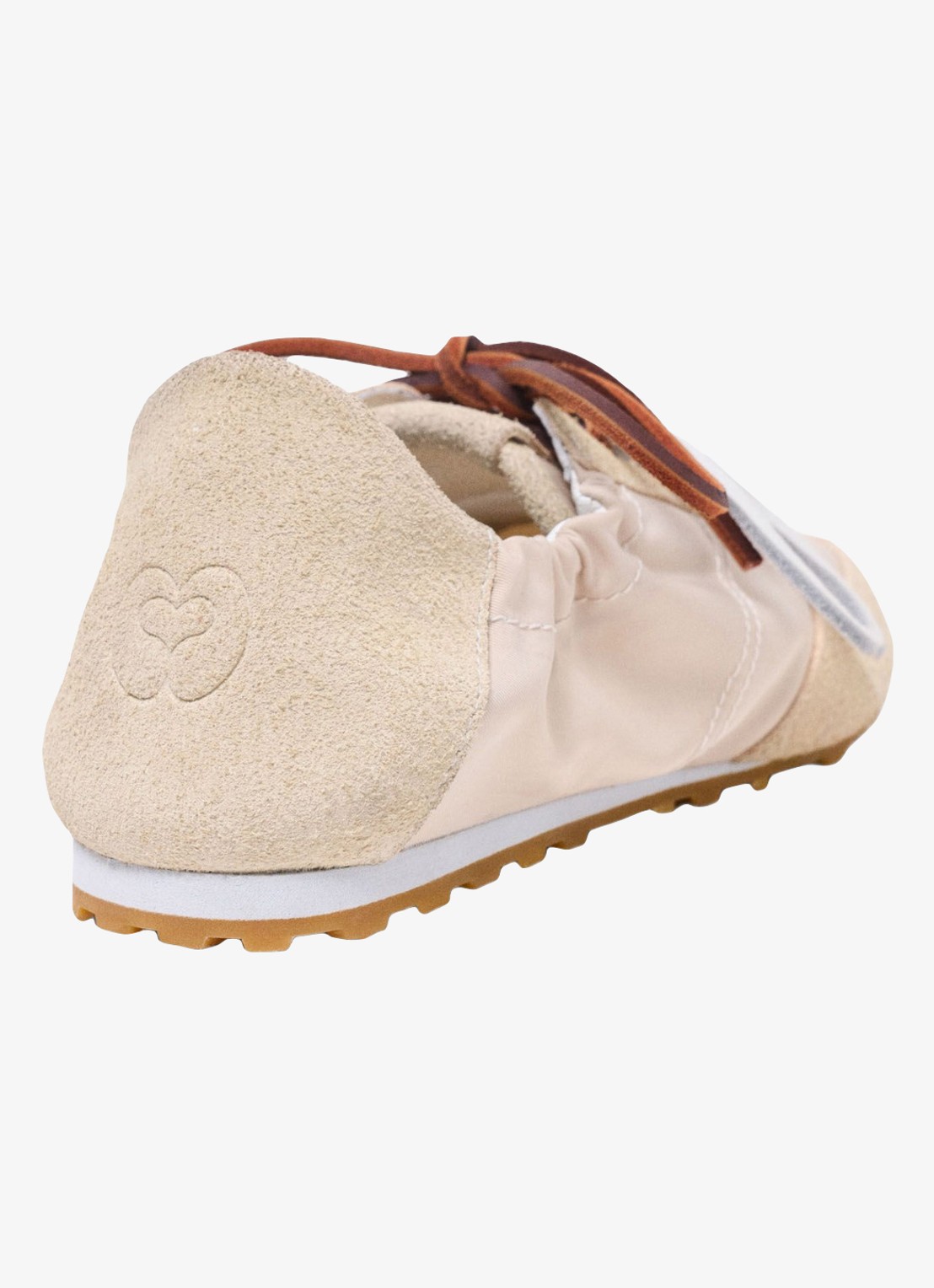 Maje Nylon sneakers met meerdere veters - achterkant 3 wit